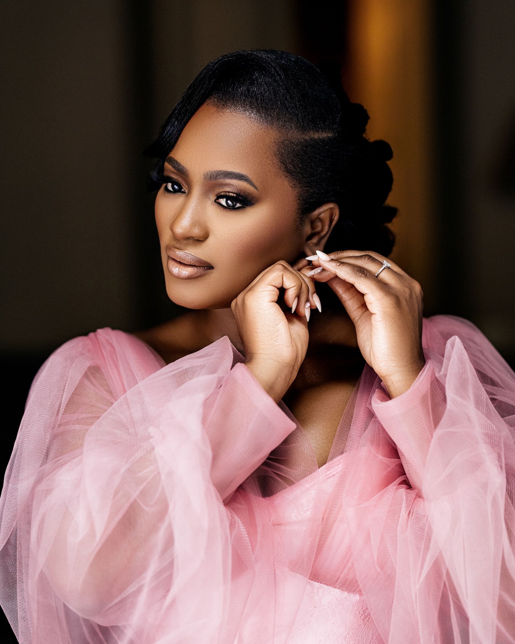 Blossoming Love by the Lake: Sade and Afam's Dreamy Celebration at Villa Erba and Villa Gastel photo