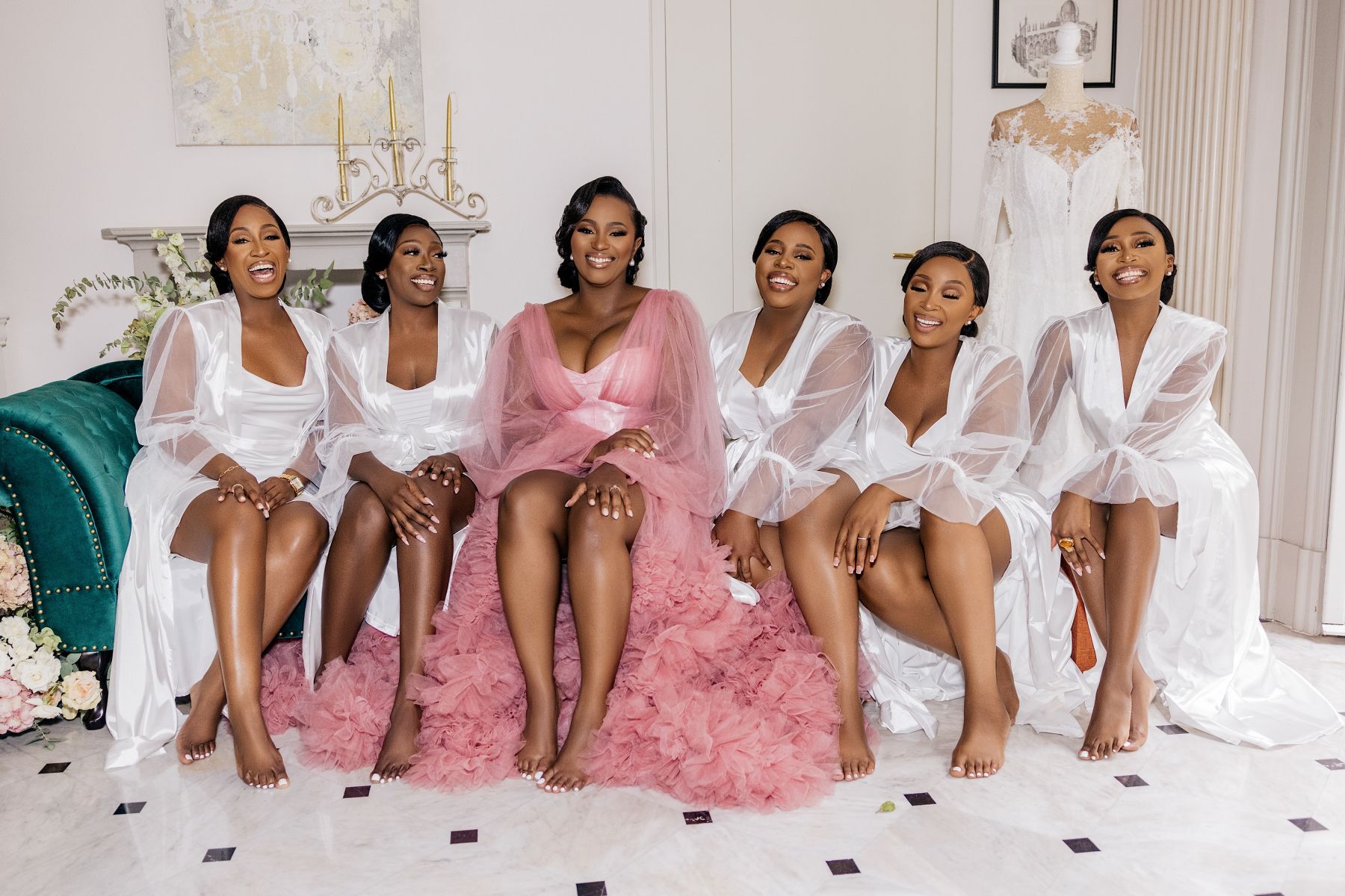 Blossoming Love by the Lake: Sade and Afam's Dreamy Celebration at Villa Erba and Villa Gastel photo