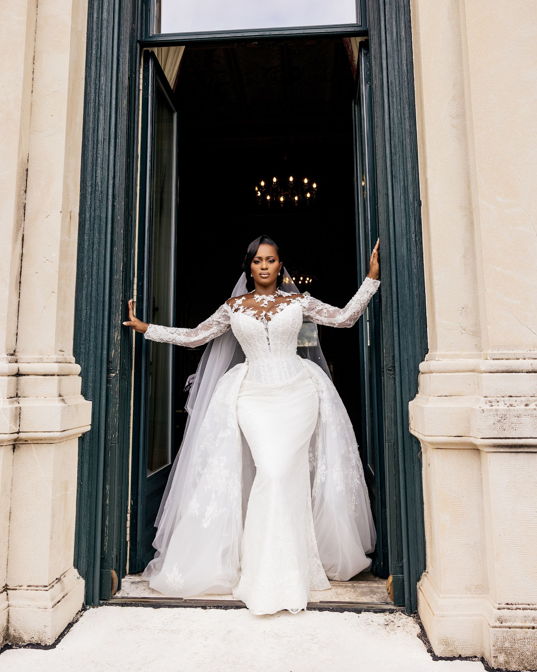 Blossoming Love by the Lake: Sade and Afam's Dreamy Celebration at Villa Erba and Villa Gastel photo