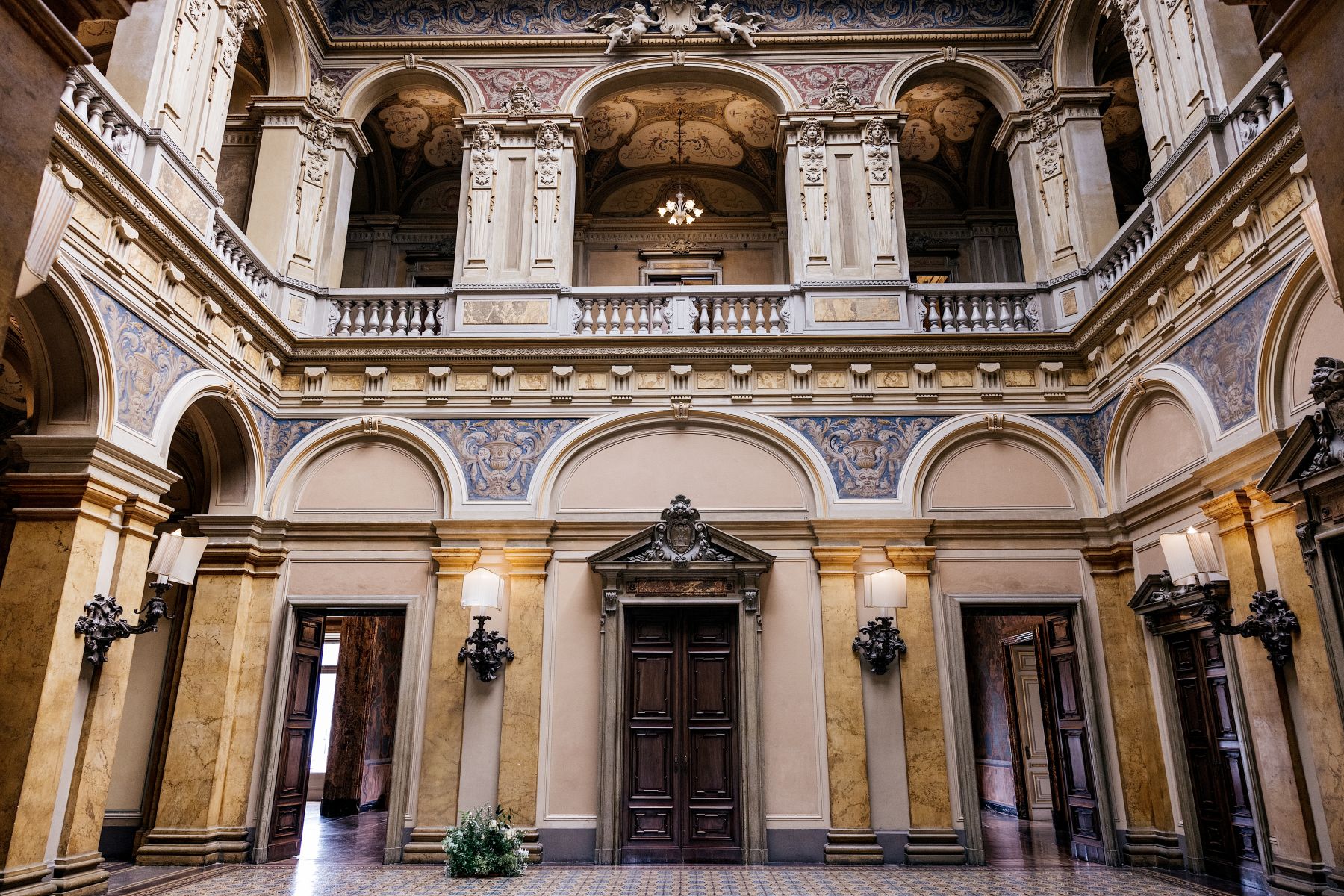 Blossoming Love by the Lake: Sade and Afam's Dreamy Celebration at Villa Erba and Villa Gastel photo