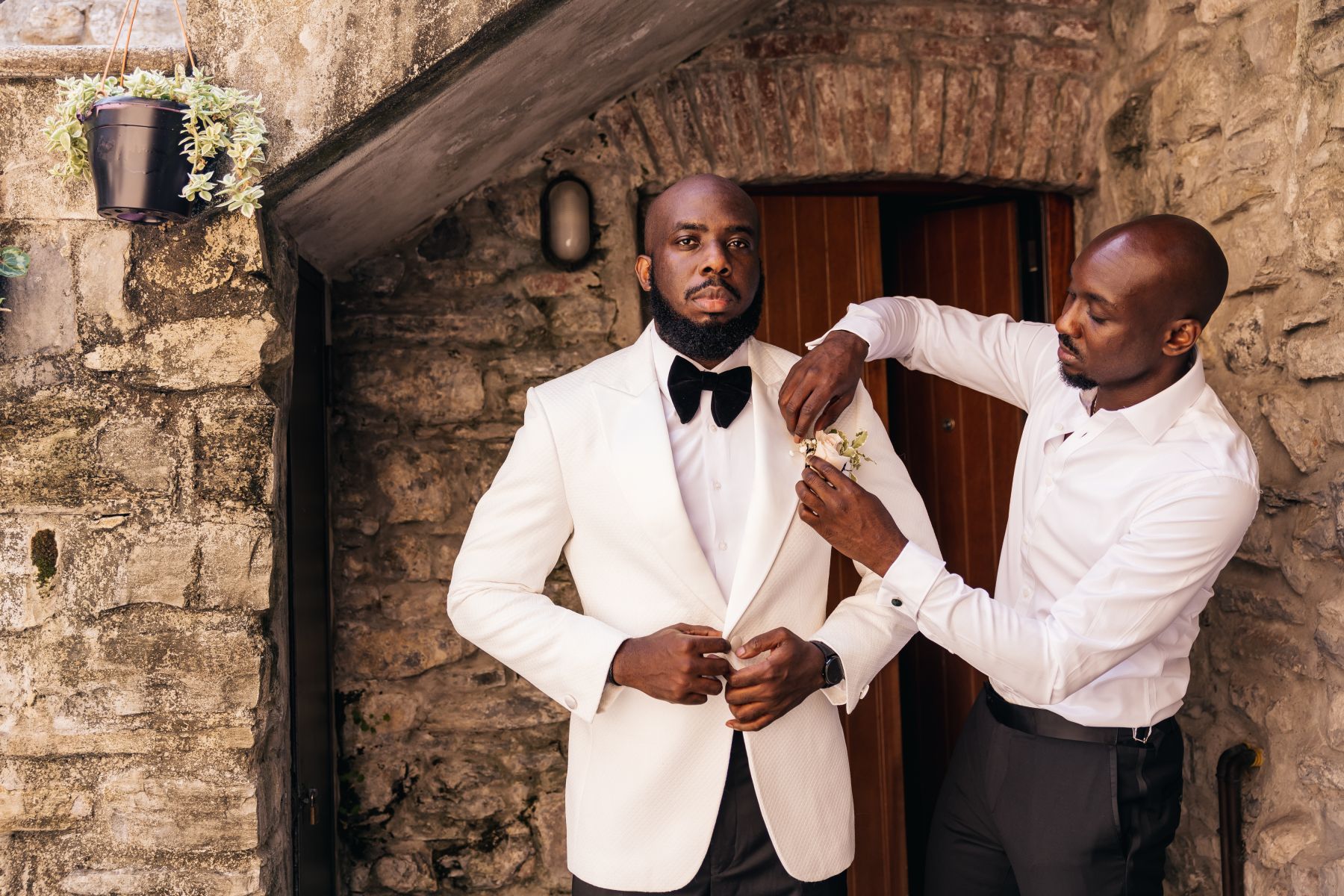 Blossoming Love by the Lake: Sade and Afam's Dreamy Celebration at Villa Erba and Villa Gastel photo
