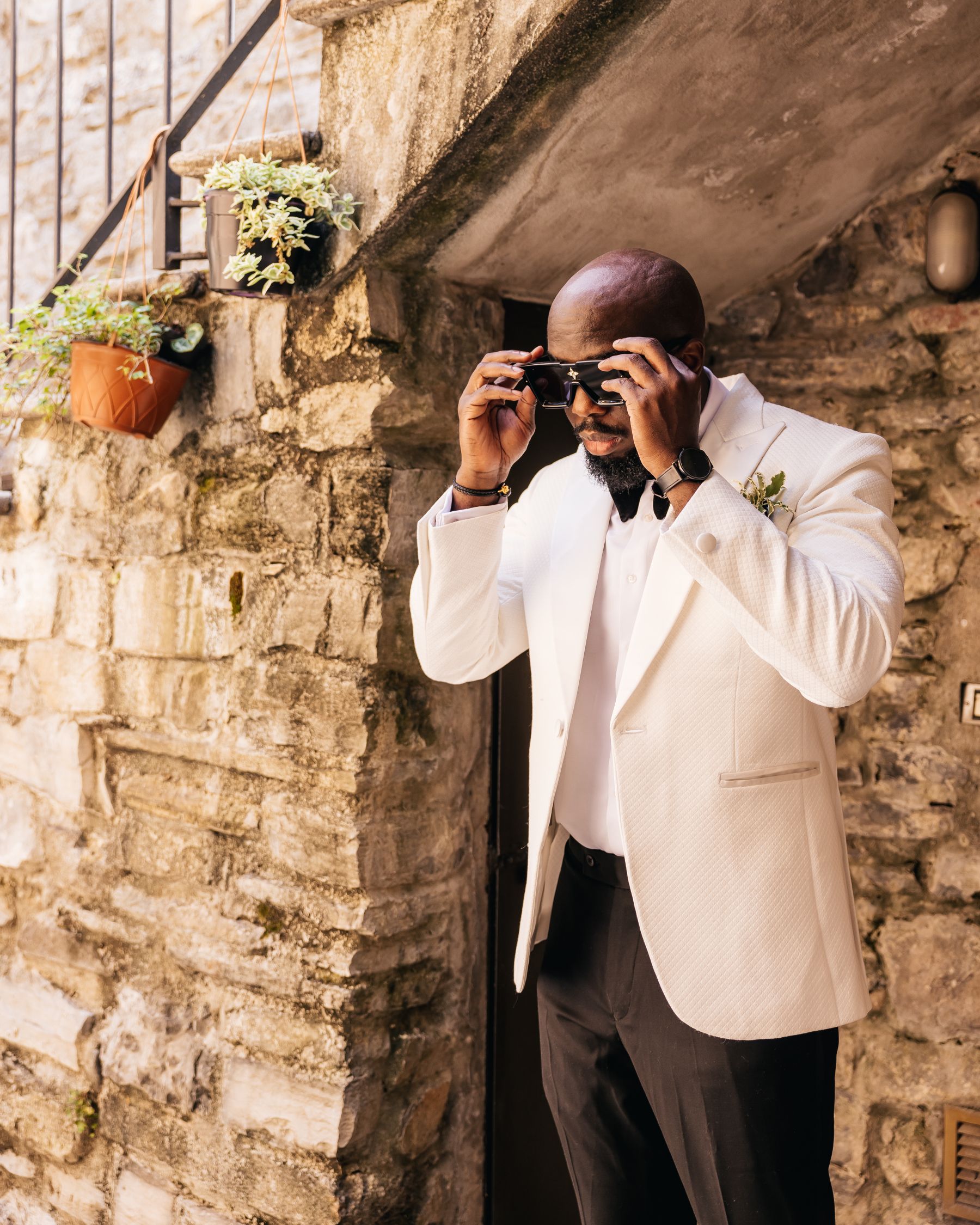 Blossoming Love by the Lake: Sade and Afam's Dreamy Celebration at Villa Erba and Villa Gastel photo