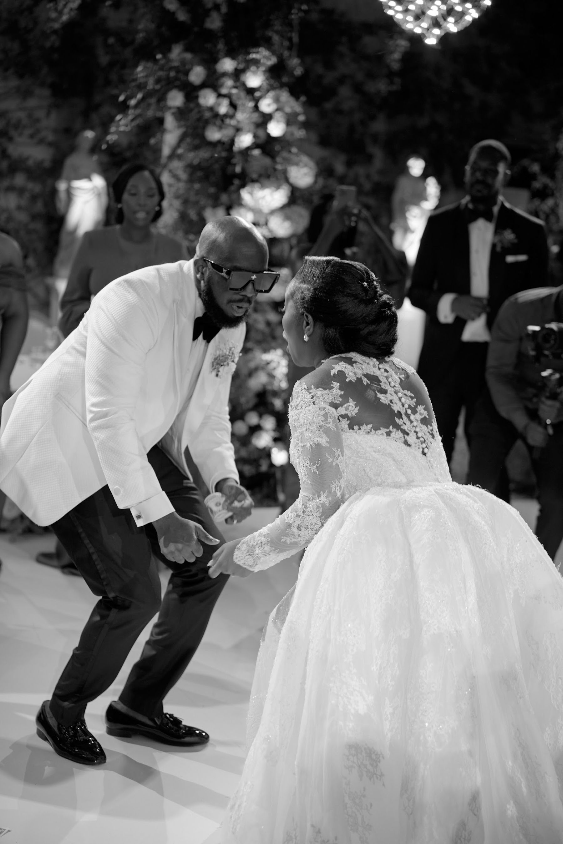 Blossoming Love by the Lake: Sade and Afam's Dreamy Celebration at Villa Erba and Villa Gastel photo
