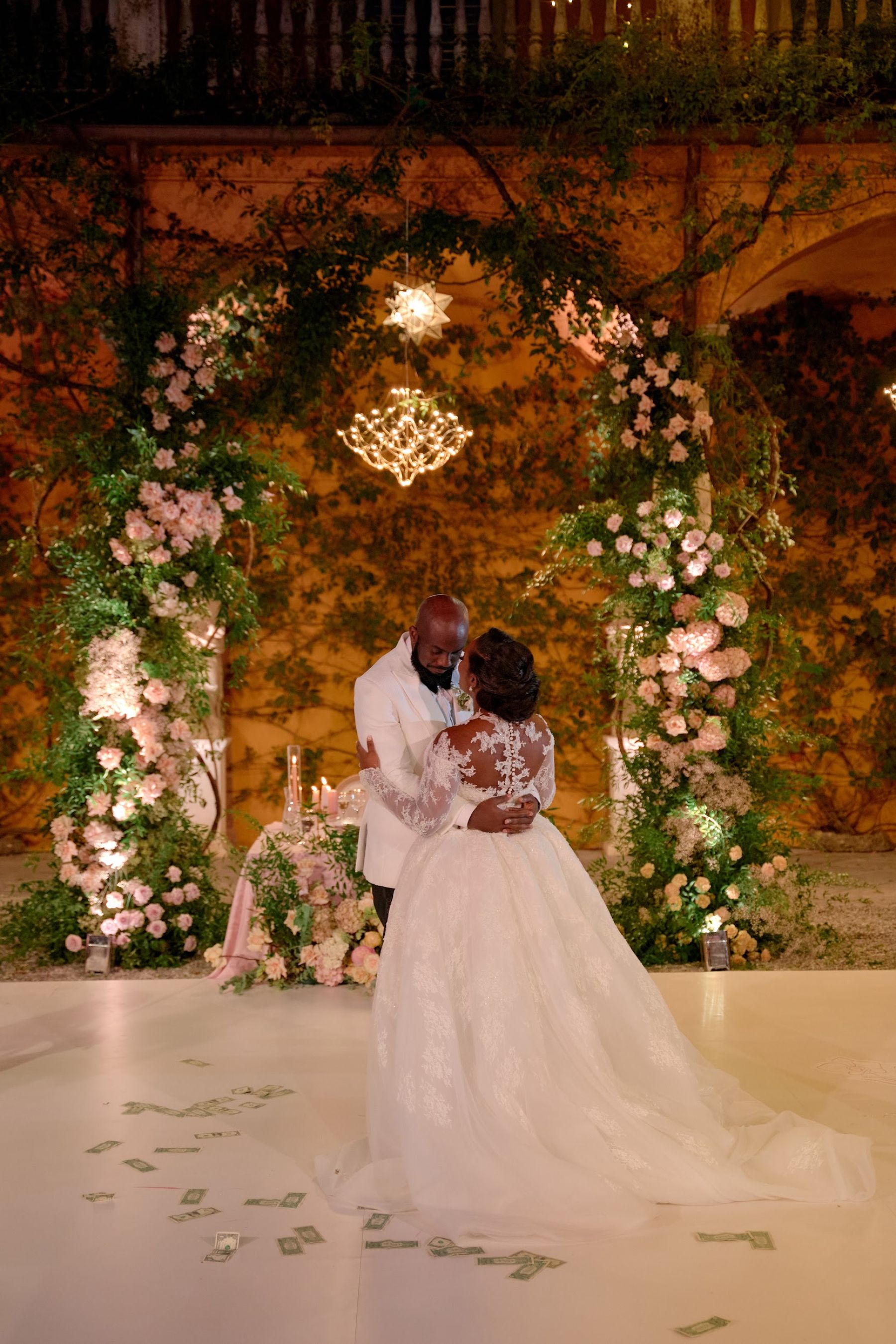 Blossoming Love by the Lake: Sade and Afam's Dreamy Celebration at Villa Erba and Villa Gastel photo
