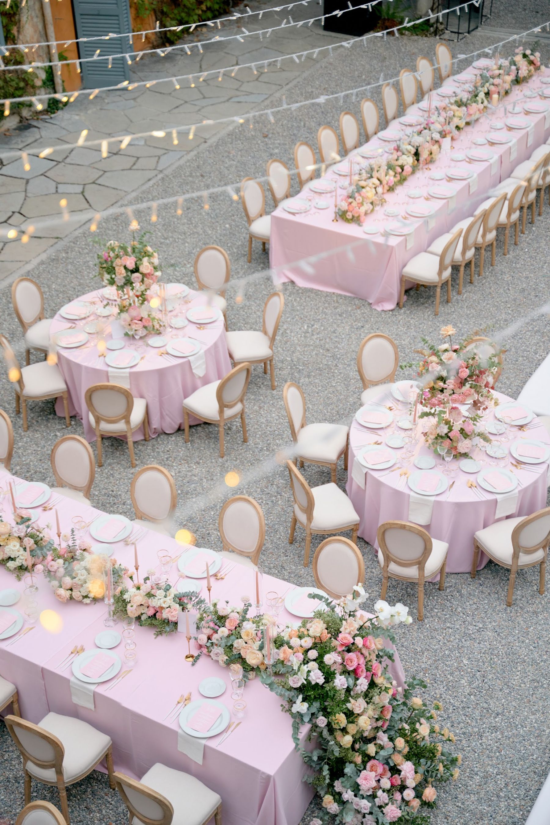 Blossoming Love by the Lake: Sade and Afam's Dreamy Celebration at Villa Erba and Villa Gastel photo