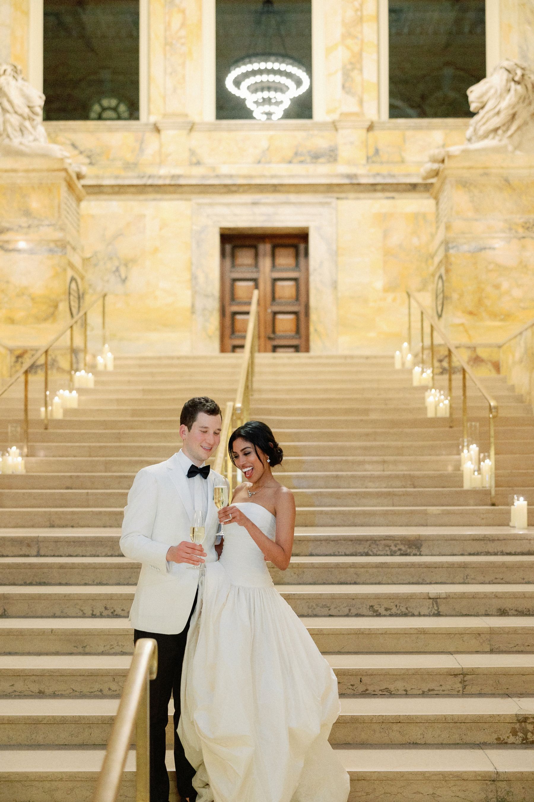 Chapters of Love: Shanuki and Josh's Chic Wedding at Boston Public Library  photo