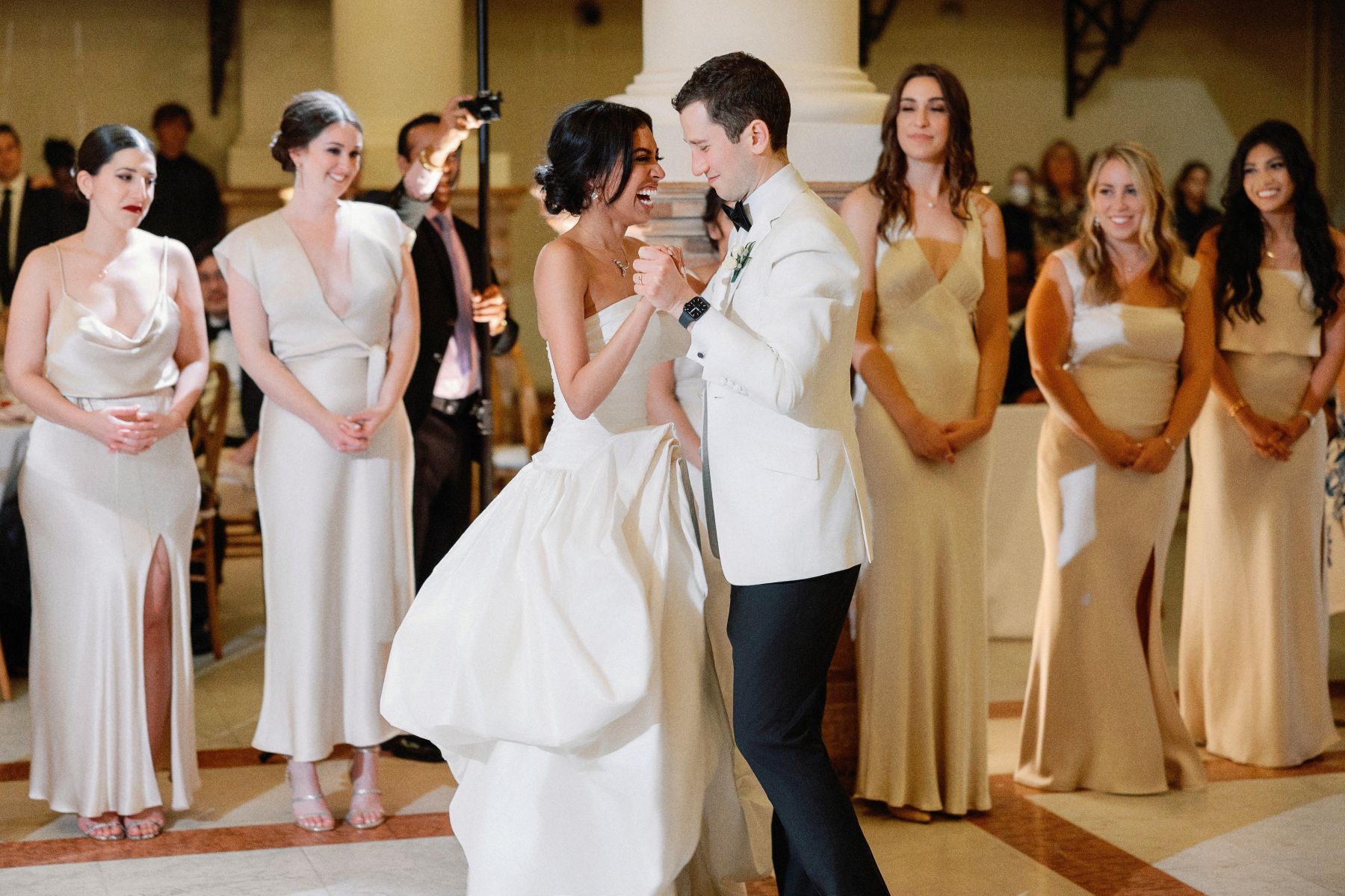 Chapters of Love: Shanuki and Josh's Chic Wedding at Boston Public Library  photo