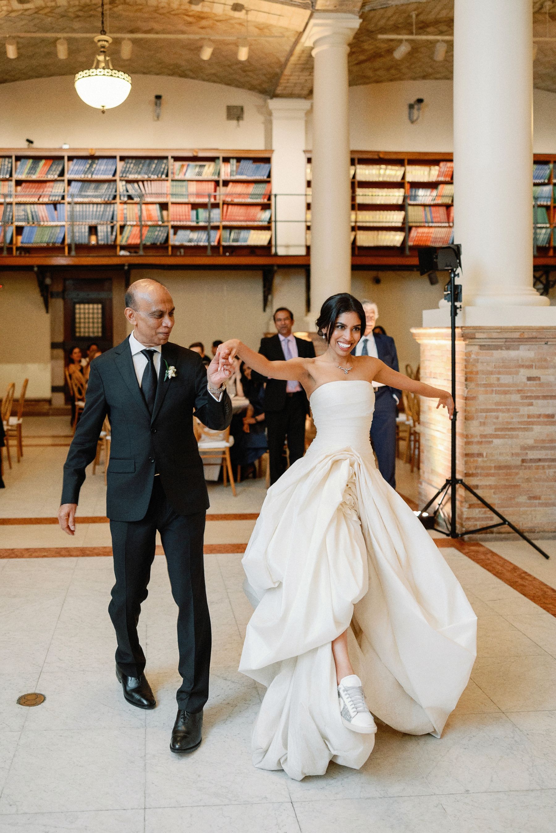 Chapters of Love: Shanuki and Josh's Chic Wedding at Boston Public Library  photo