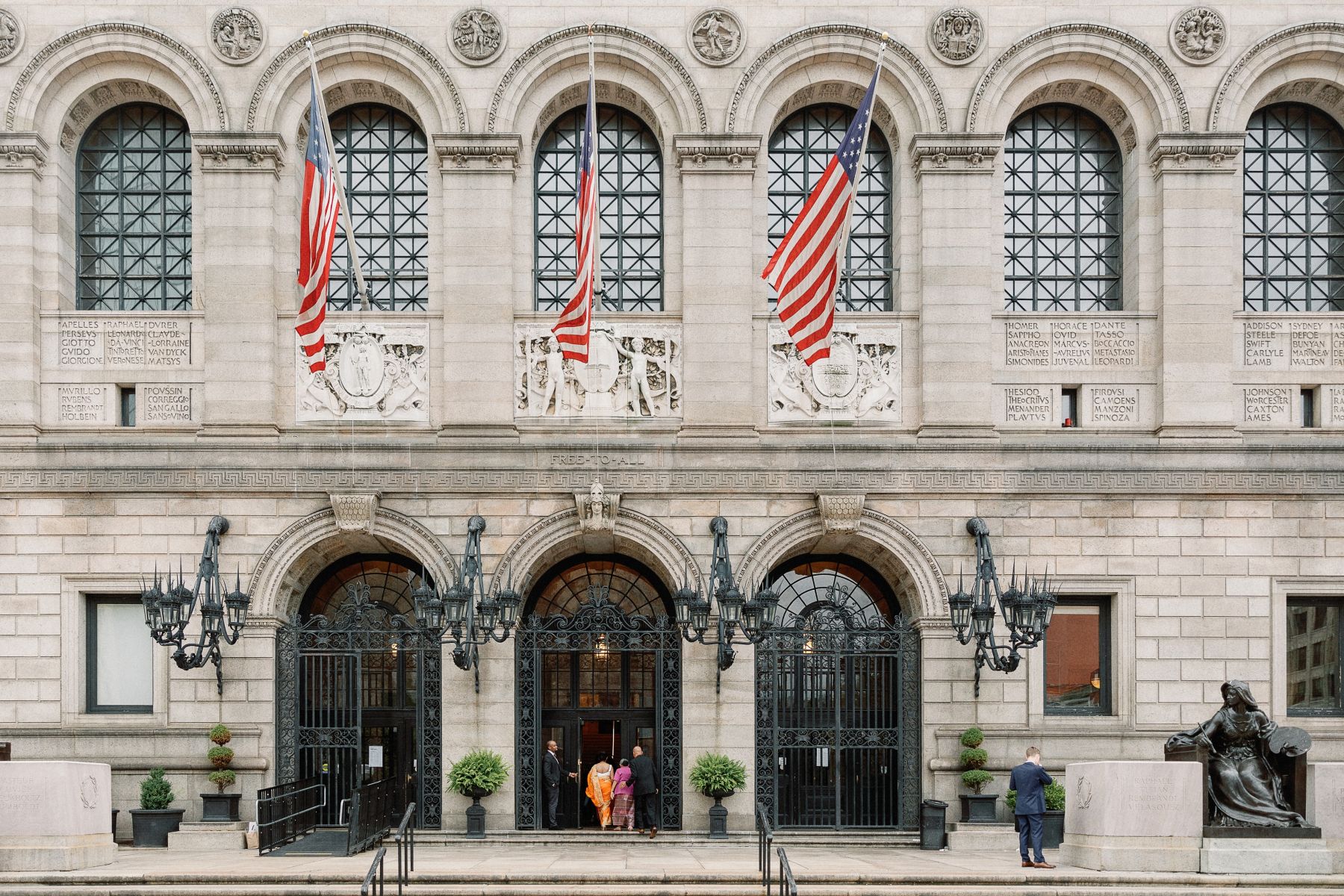 Chapters of Love: Shanuki and Josh's Chic Wedding at Boston Public Library  photo
