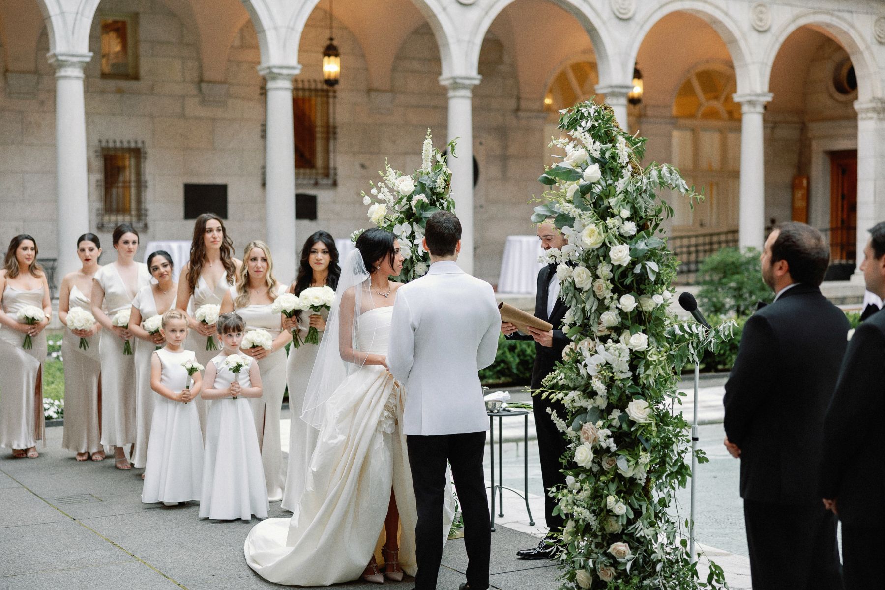 Chapters of Love: Shanuki and Josh's Chic Wedding at Boston Public Library  photo
