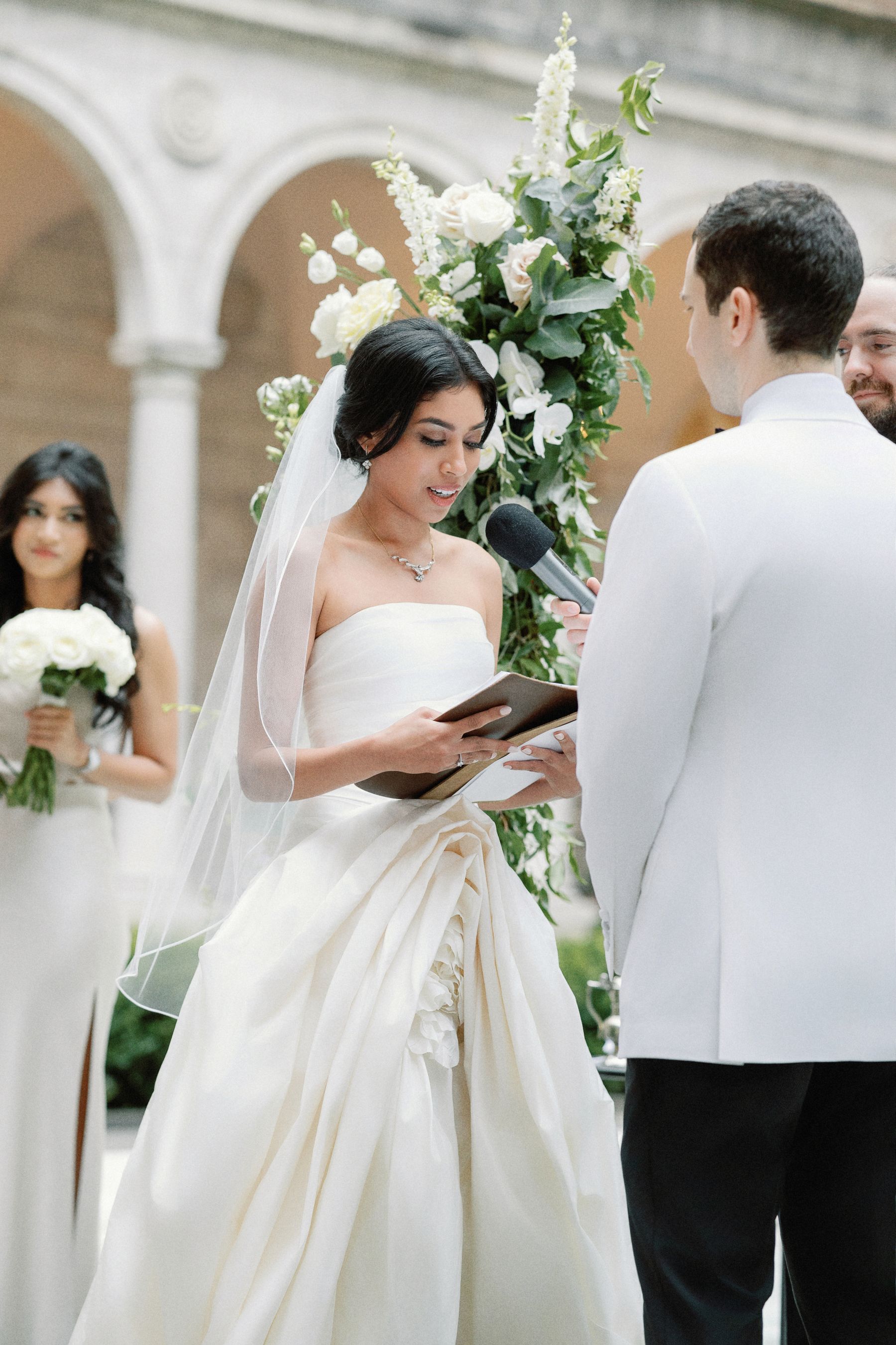 Chapters of Love: Shanuki and Josh's Chic Wedding at Boston Public Library  photo