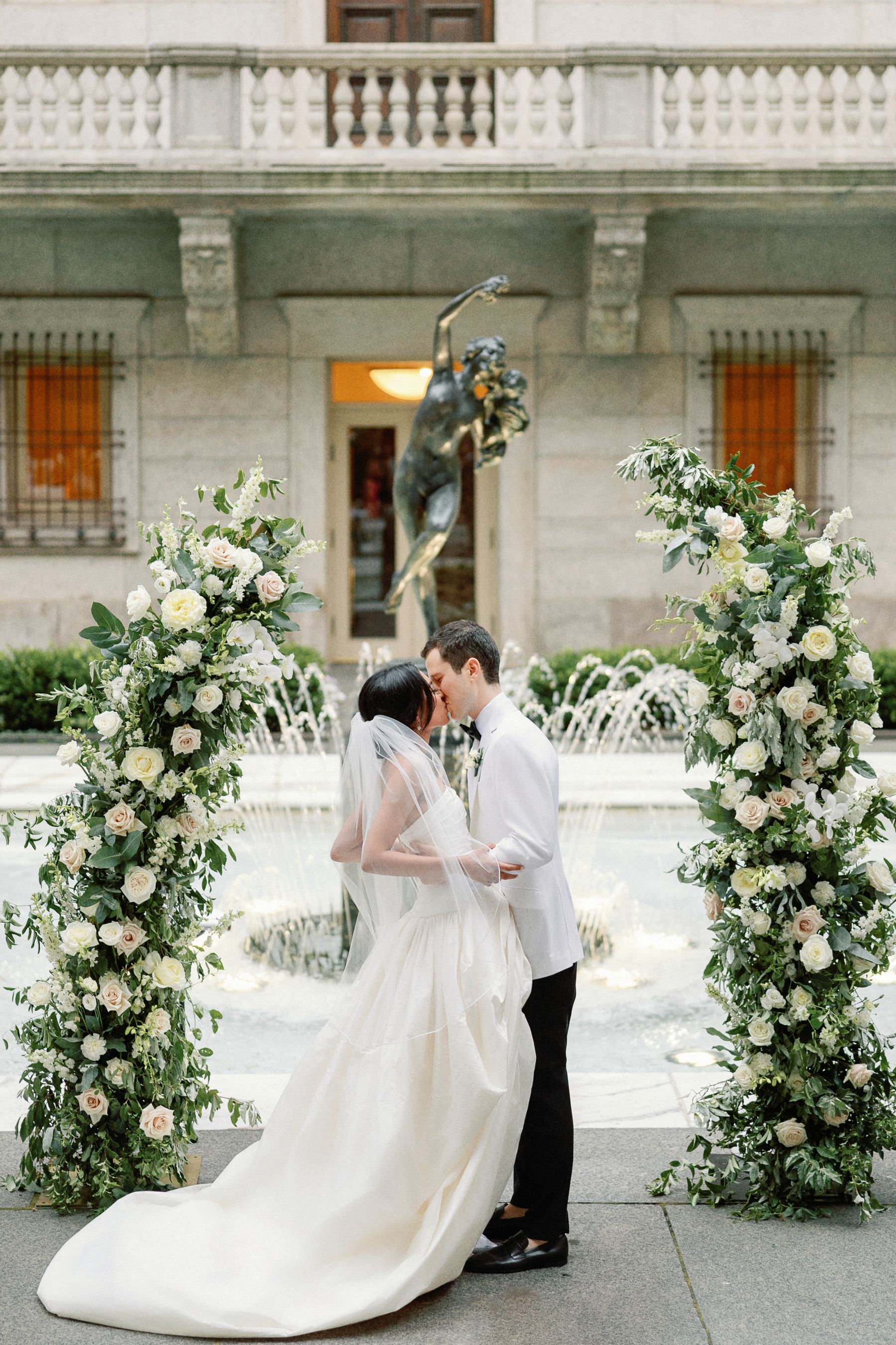 Chapters of Love: Shanuki and Josh's Chic Wedding at Boston Public Library  photo