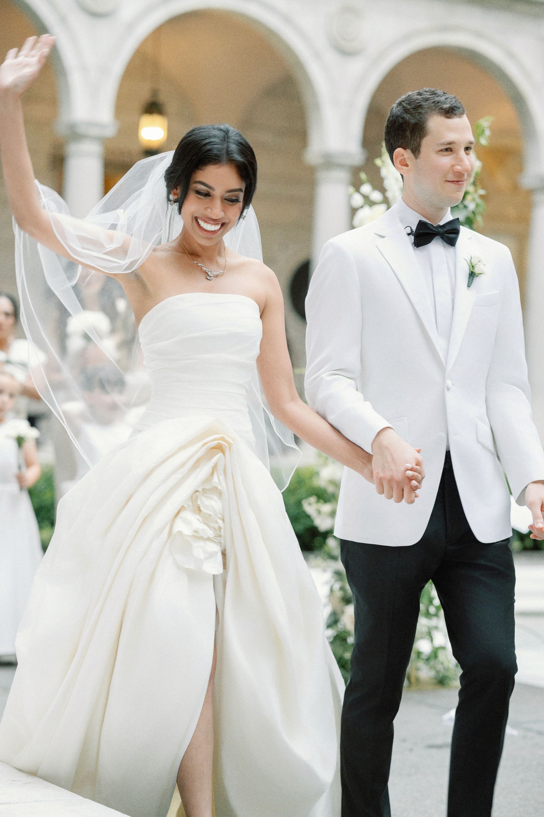 Chapters of Love: Shanuki and Josh's Chic Wedding at Boston Public Library  photo