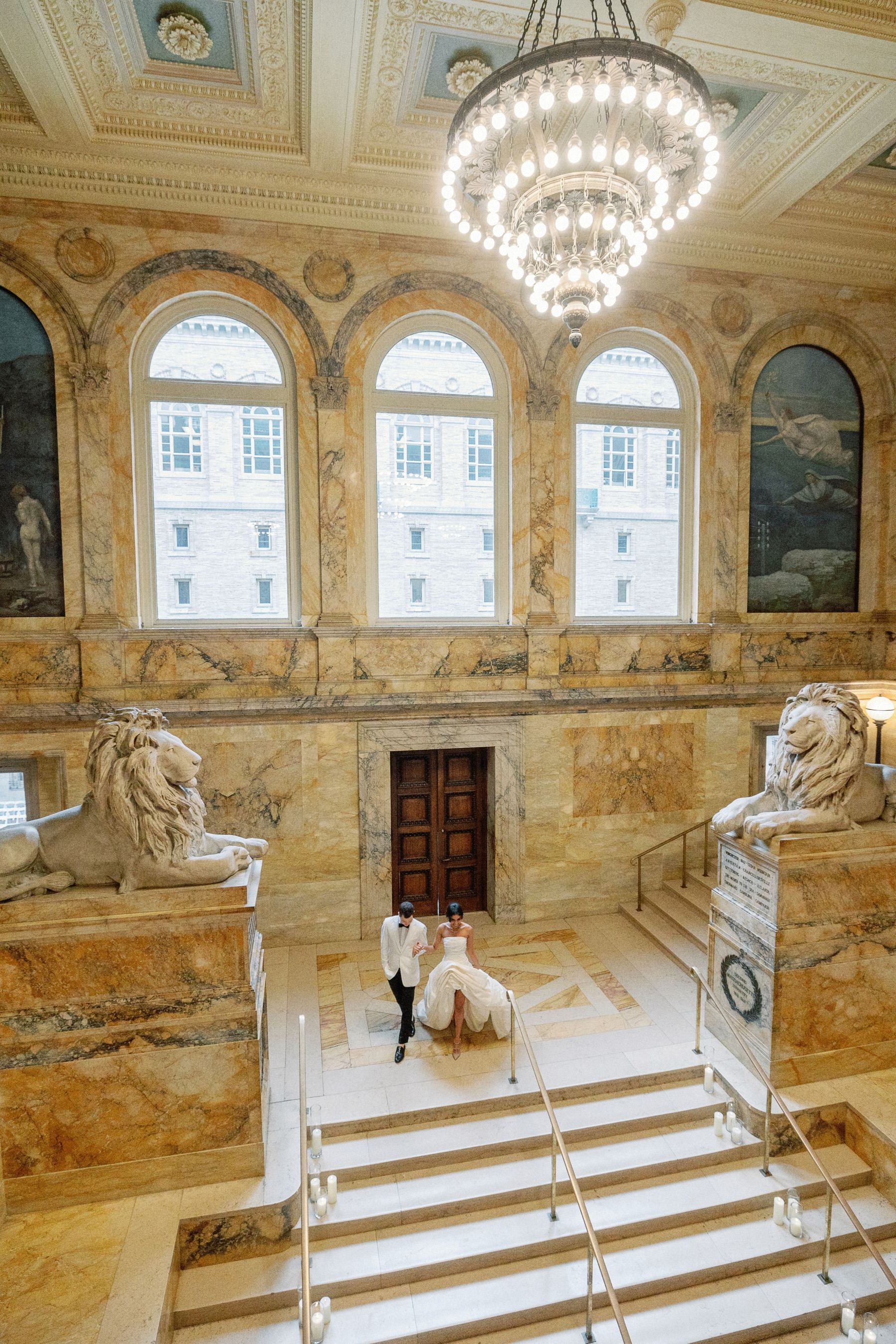 Chapters of Love: Shanuki and Josh's Chic Wedding at Boston Public Library  photo