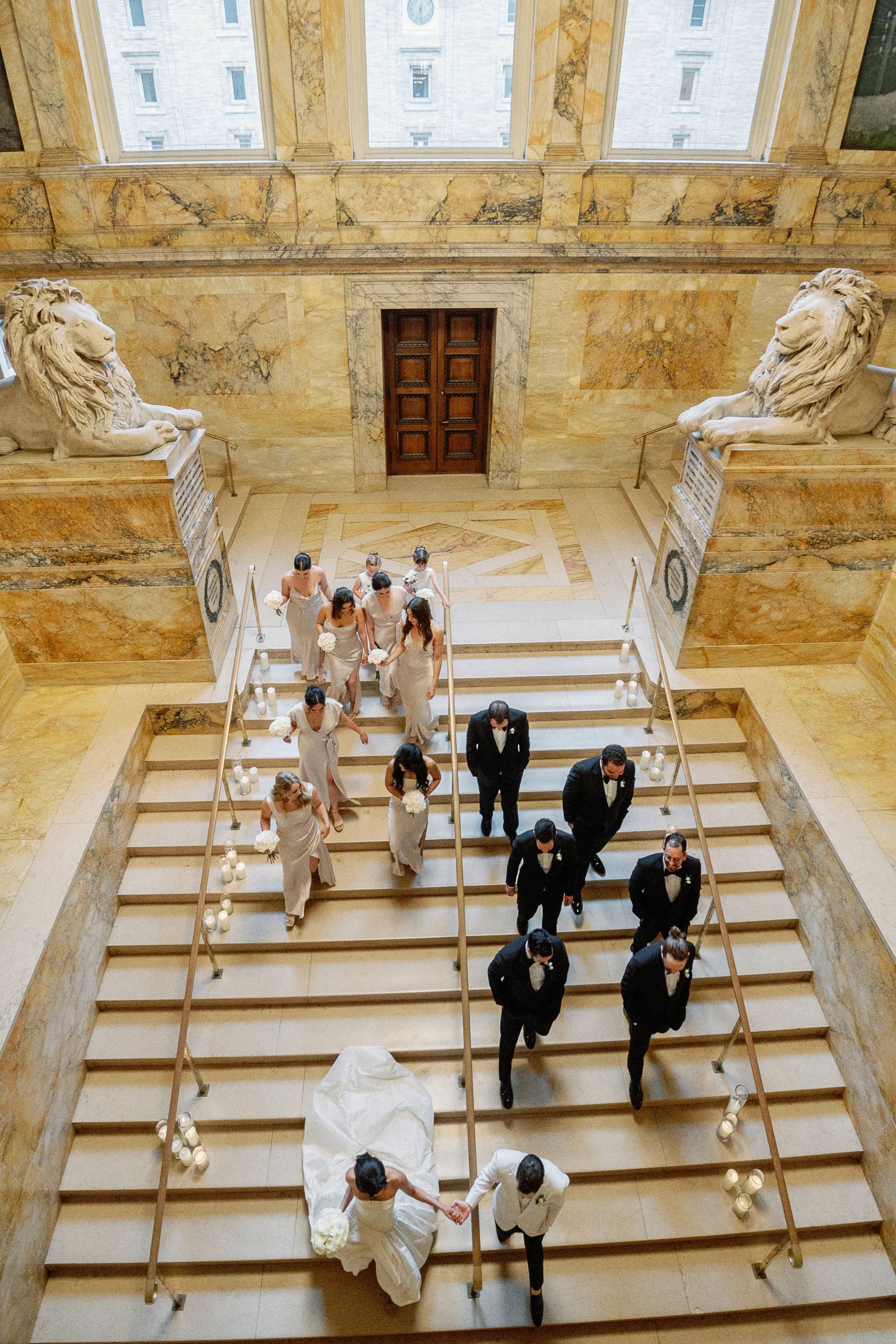 Chapters of Love: Shanuki and Josh's Chic Wedding at Boston Public Library  photo