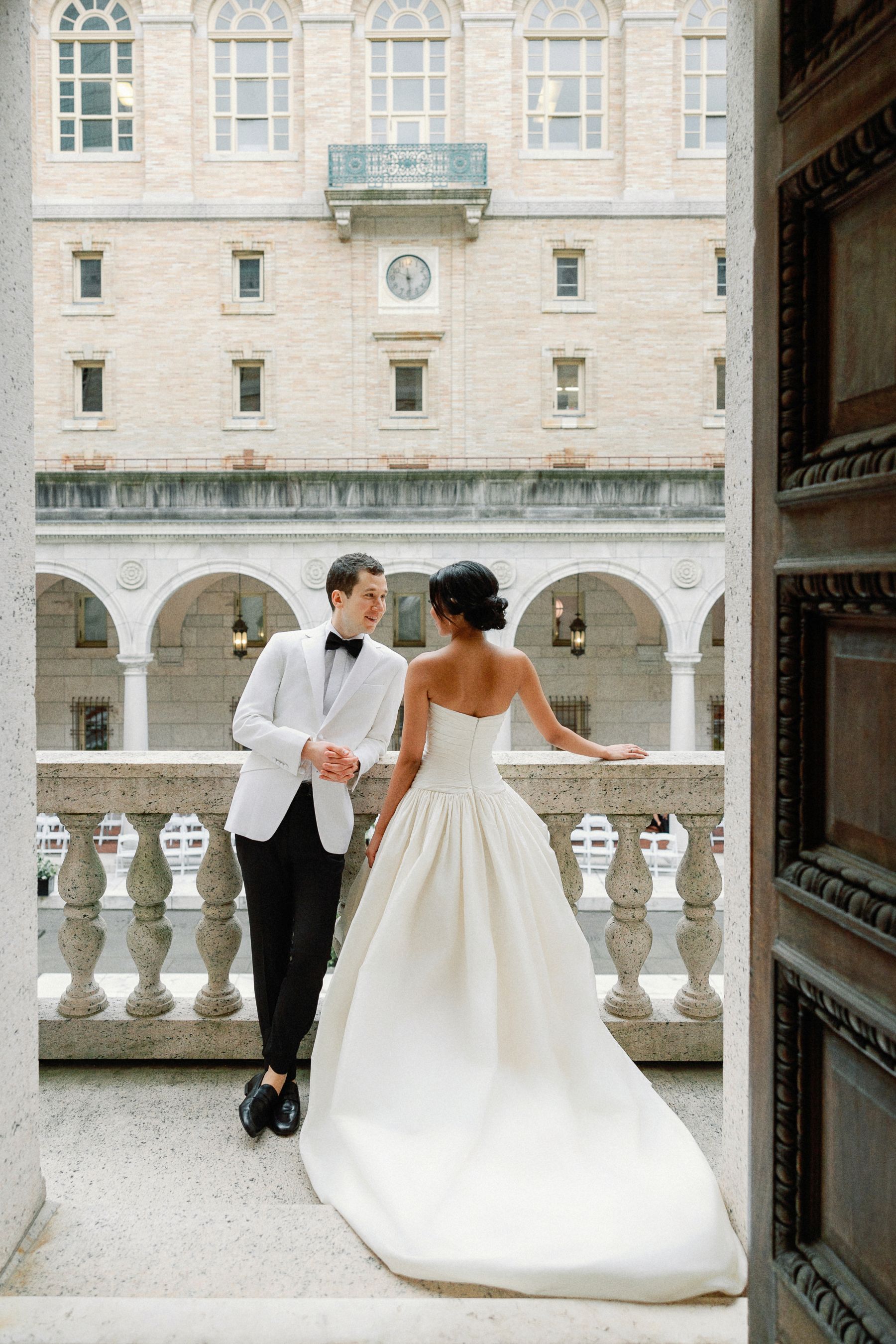 Chapters of Love: Shanuki and Josh's Chic Wedding at Boston Public Library  photo