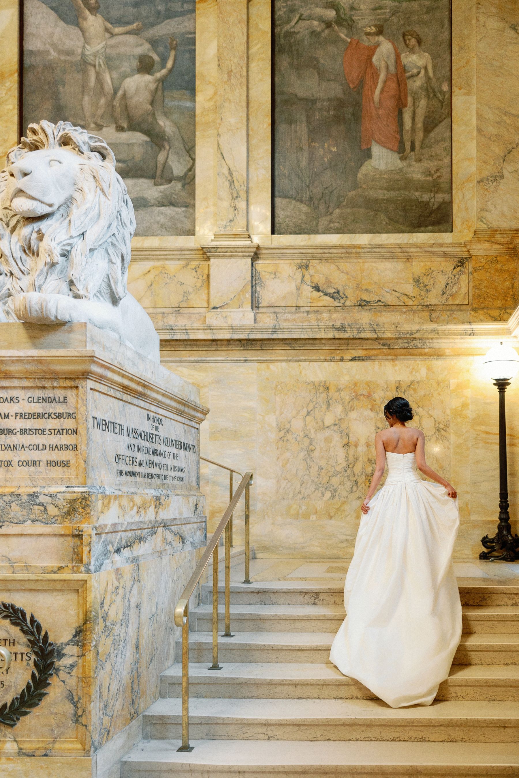 Chapters of Love: Shanuki and Josh's Chic Wedding at Boston Public Library  photo