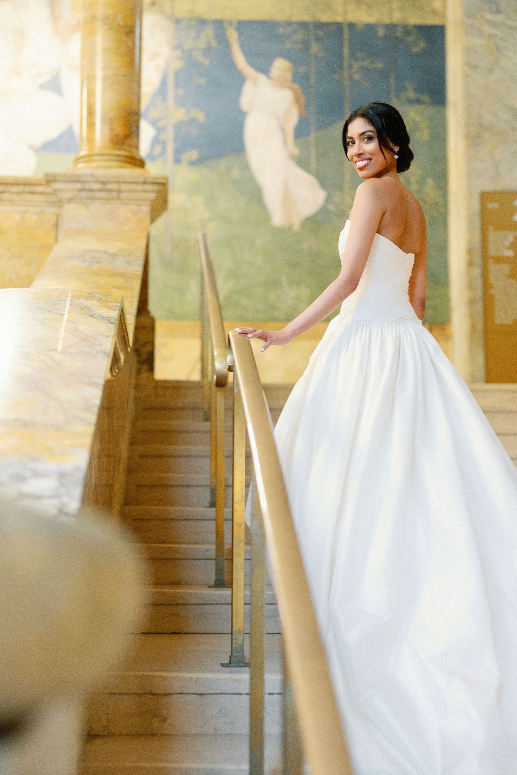 Chapters of Love: Shanuki and Josh's Chic Wedding at Boston Public Library  photo
