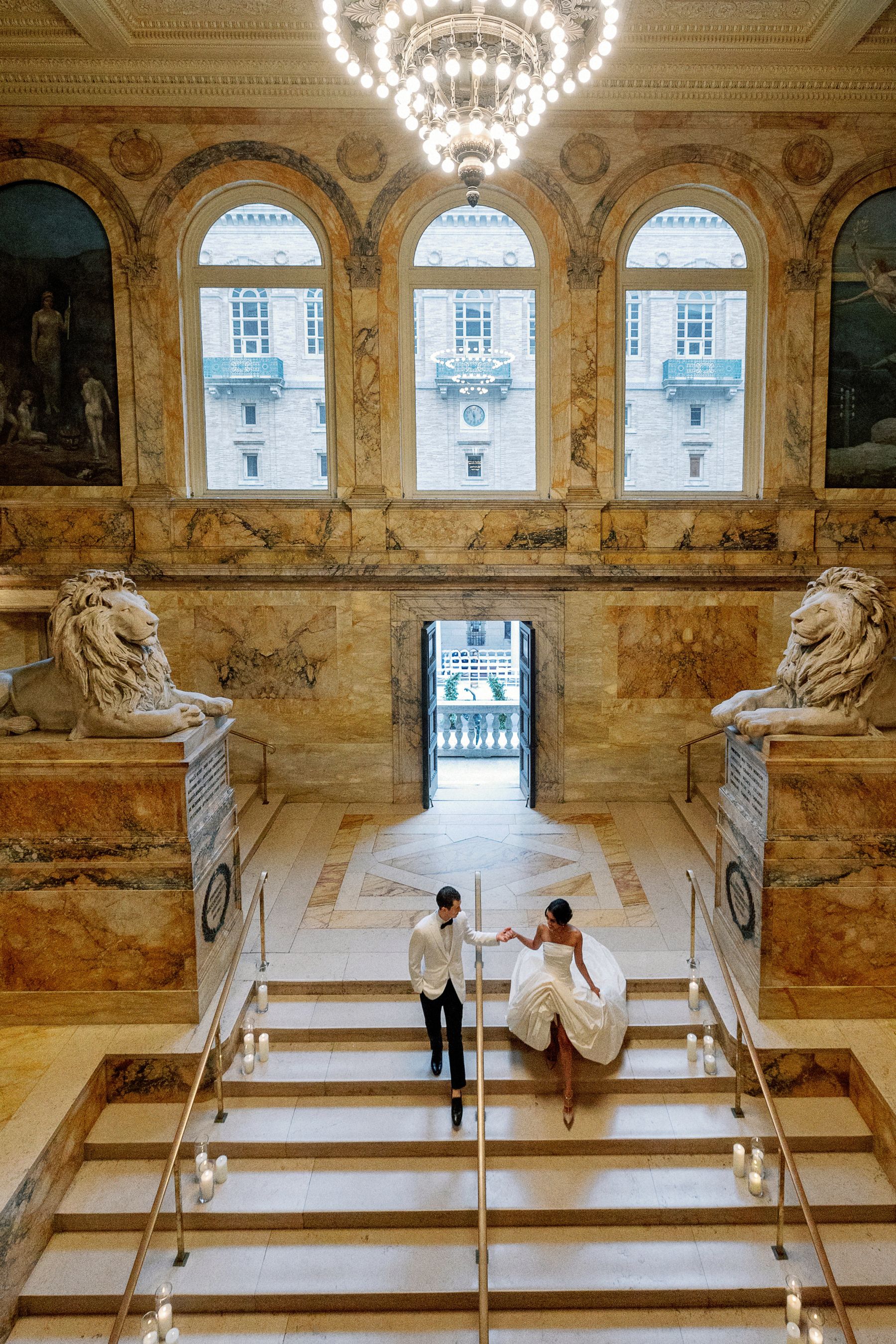 Chapters of Love: Shanuki and Josh's Chic Wedding at Boston Public Library  photo
