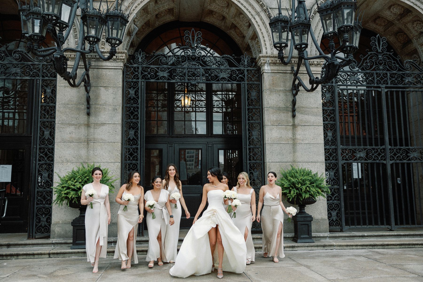 Chapters of Love: Shanuki and Josh's Chic Wedding at Boston Public Library  photo