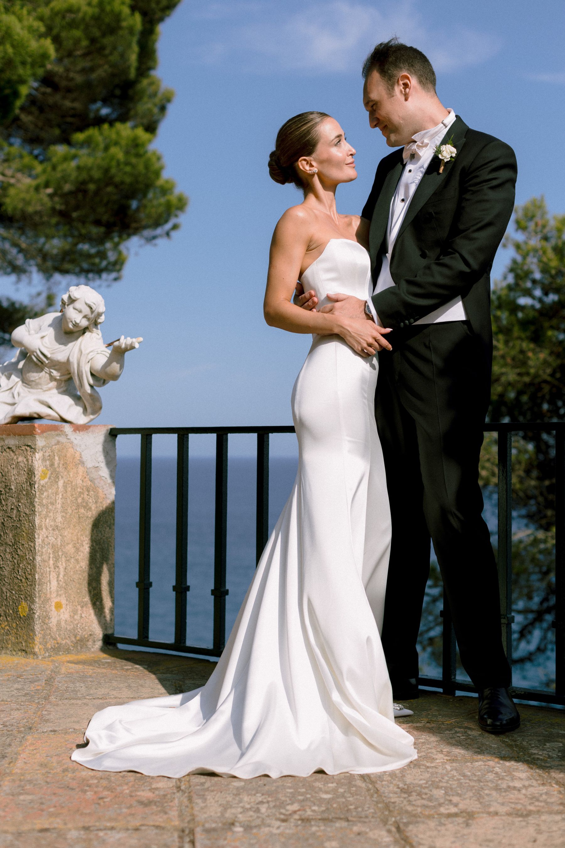 Where Sea Meets Soul: Tatiana and Dan's Elegant Mediterranean Dream at Casa Santa Clotilde photo