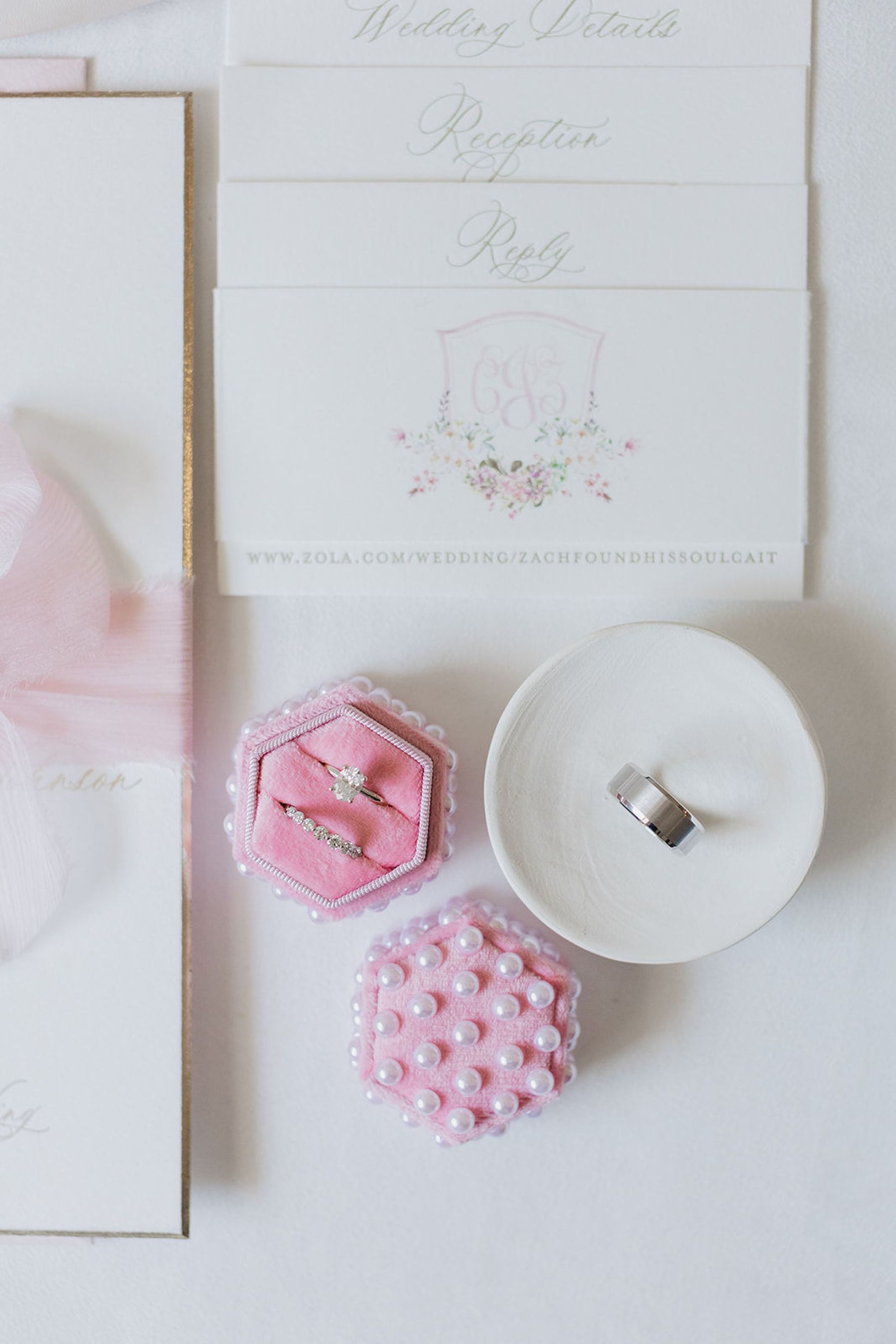 A Love Story in Pink: Caitlin and Zach's Exquisite Wedding at Hamilton Farm Golf Club photo