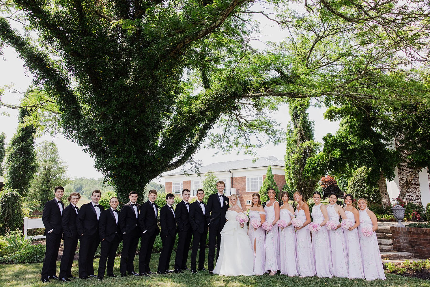 A Love Story in Pink: Caitlin and Zach's Exquisite Wedding at Hamilton Farm Golf Club photo