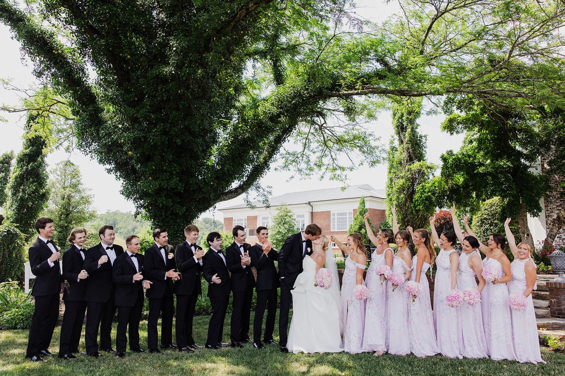 A Love Story in Pink: Caitlin and Zach's Exquisite Wedding at Hamilton Farm Golf Club photo