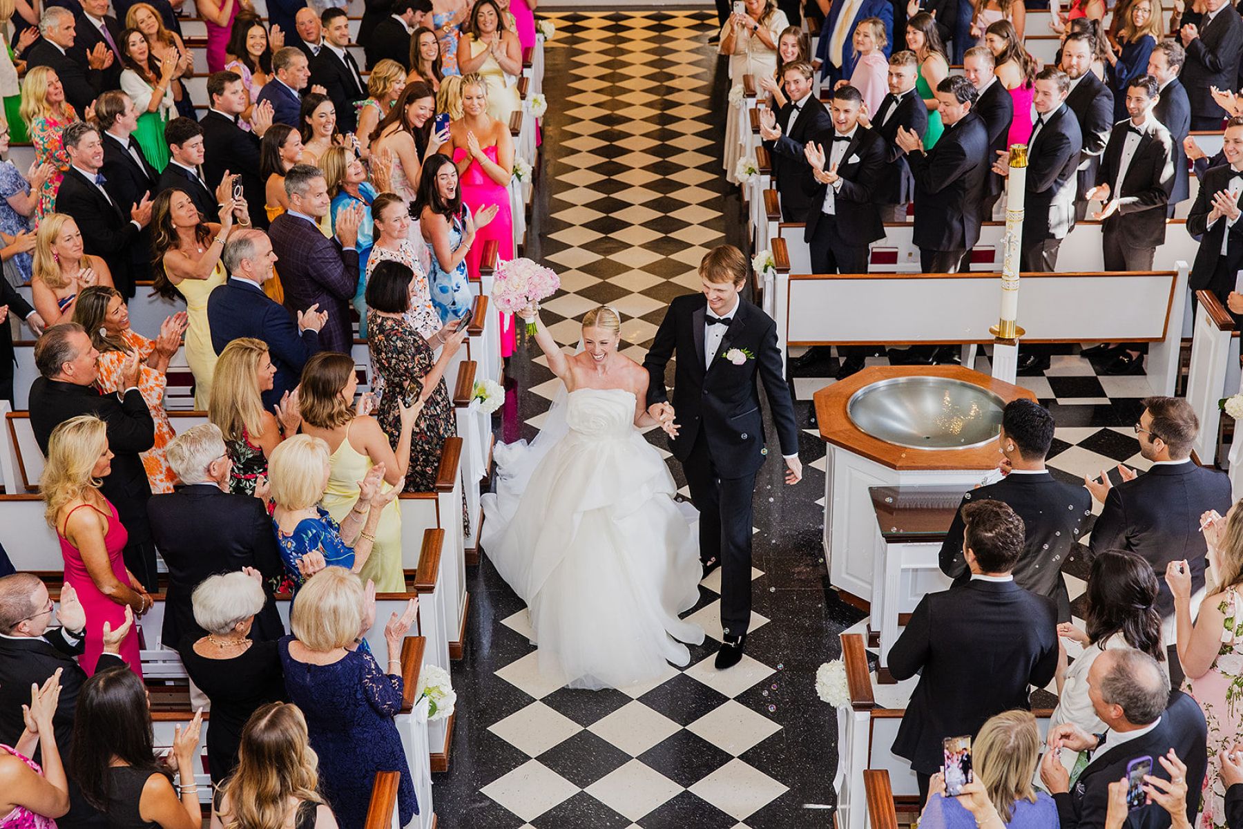 A Love Story in Pink: Caitlin and Zach's Exquisite Wedding at Hamilton Farm Golf Club photo