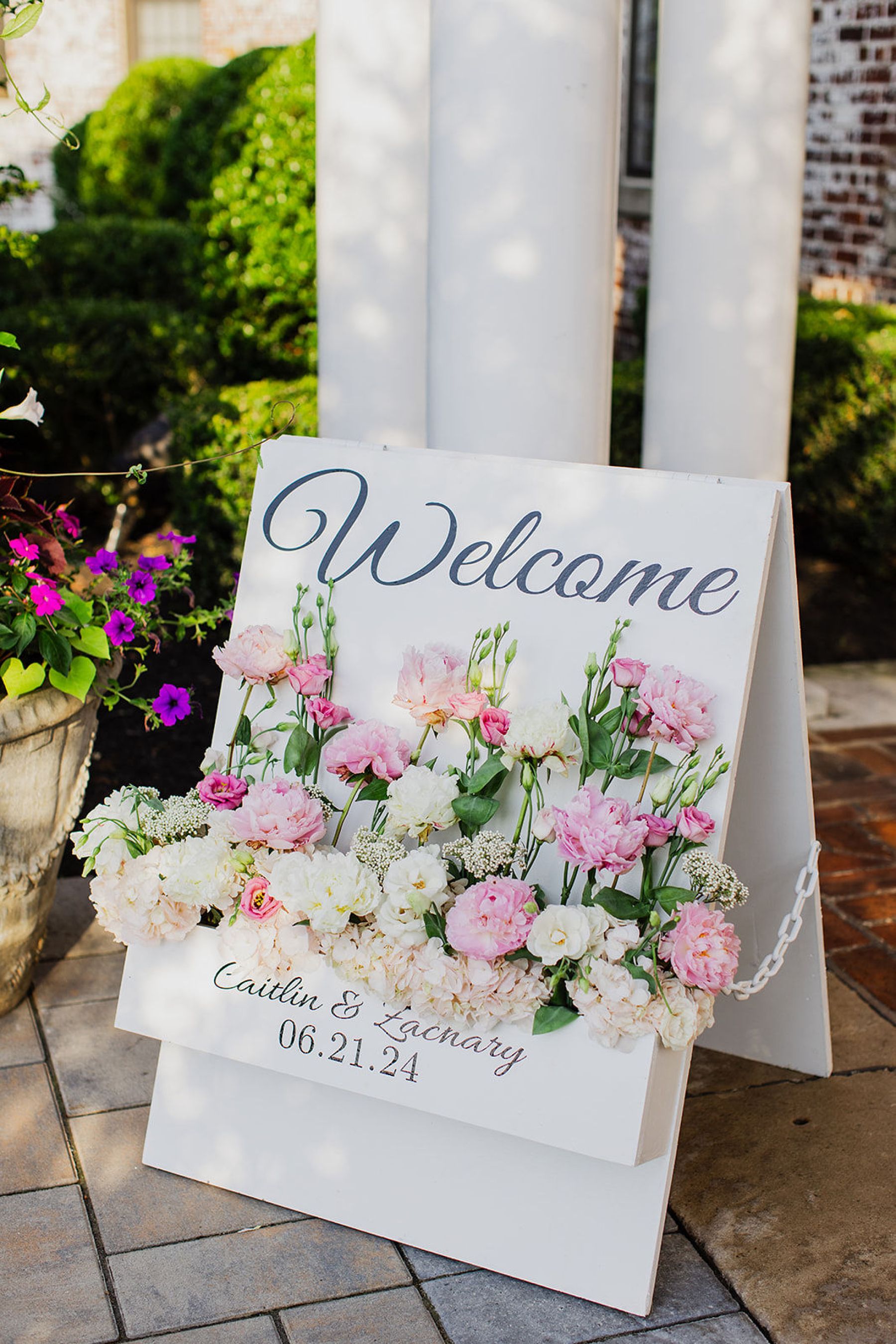A Love Story in Pink: Caitlin and Zach's Exquisite Wedding at Hamilton Farm Golf Club photo