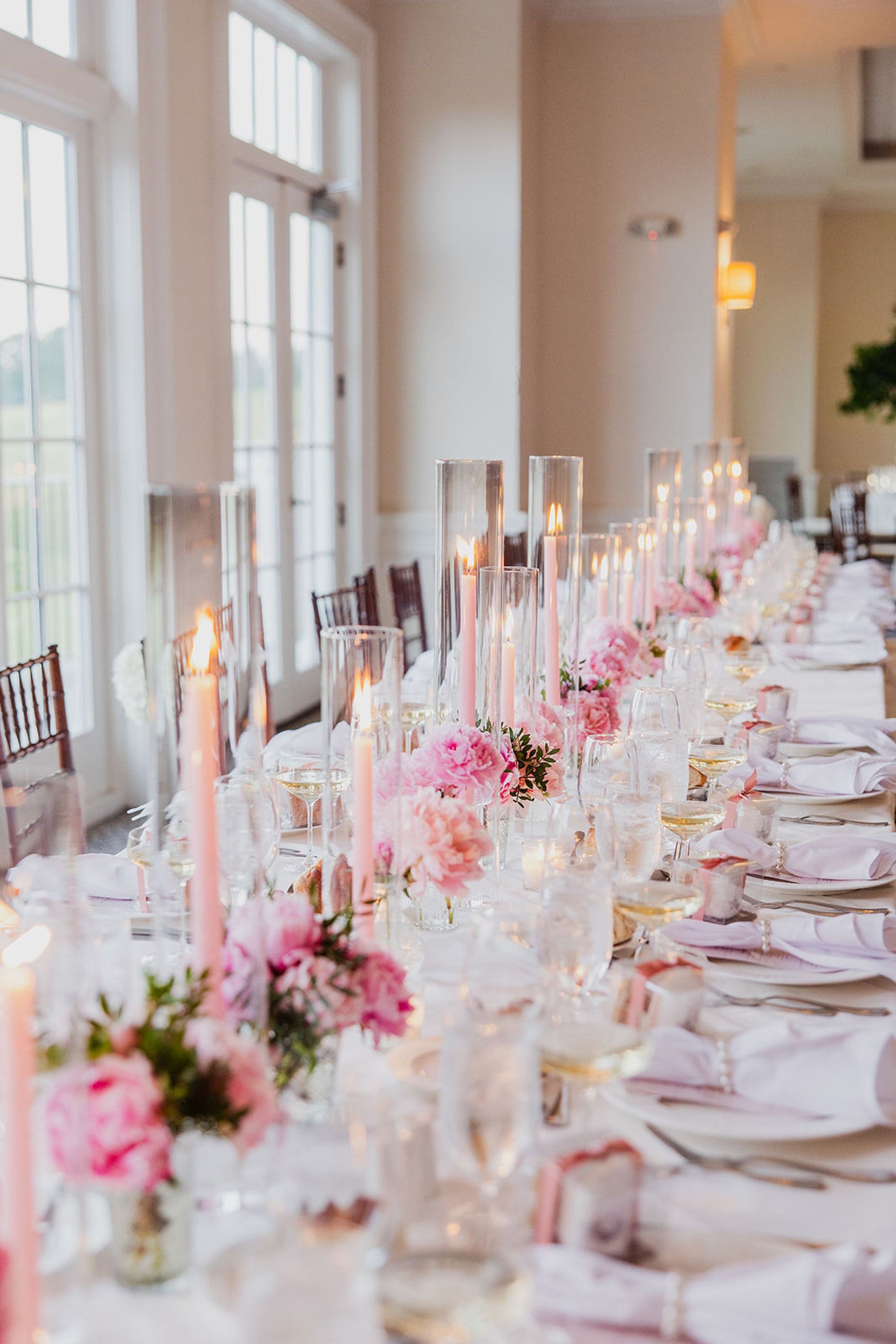 A Love Story in Pink: Caitlin and Zach's Exquisite Wedding at Hamilton Farm Golf Club photo