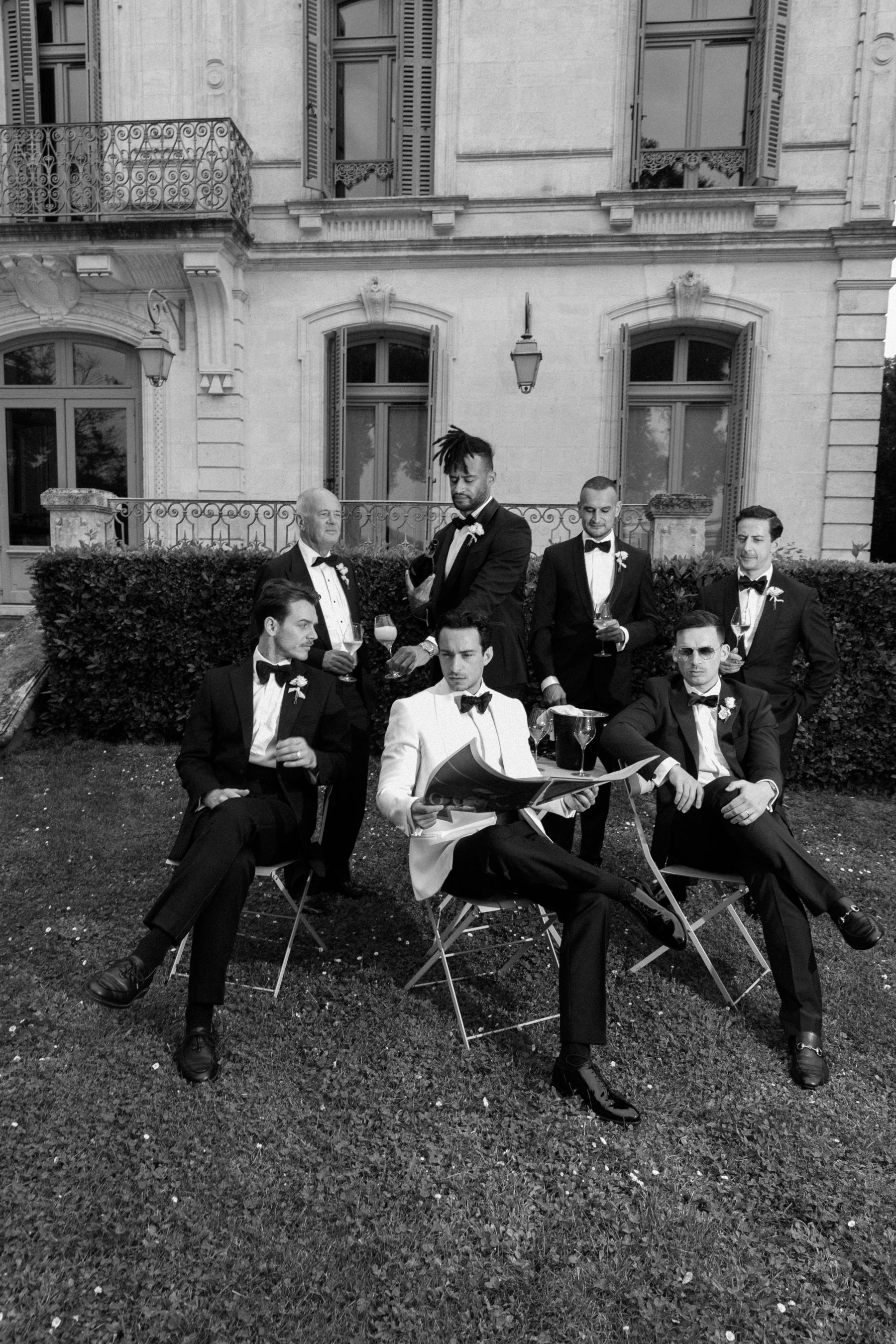 Old Hollywood in Cognac: Samantha and Oliver's Vintage Glamour Wedding at No3 the Chateau photo