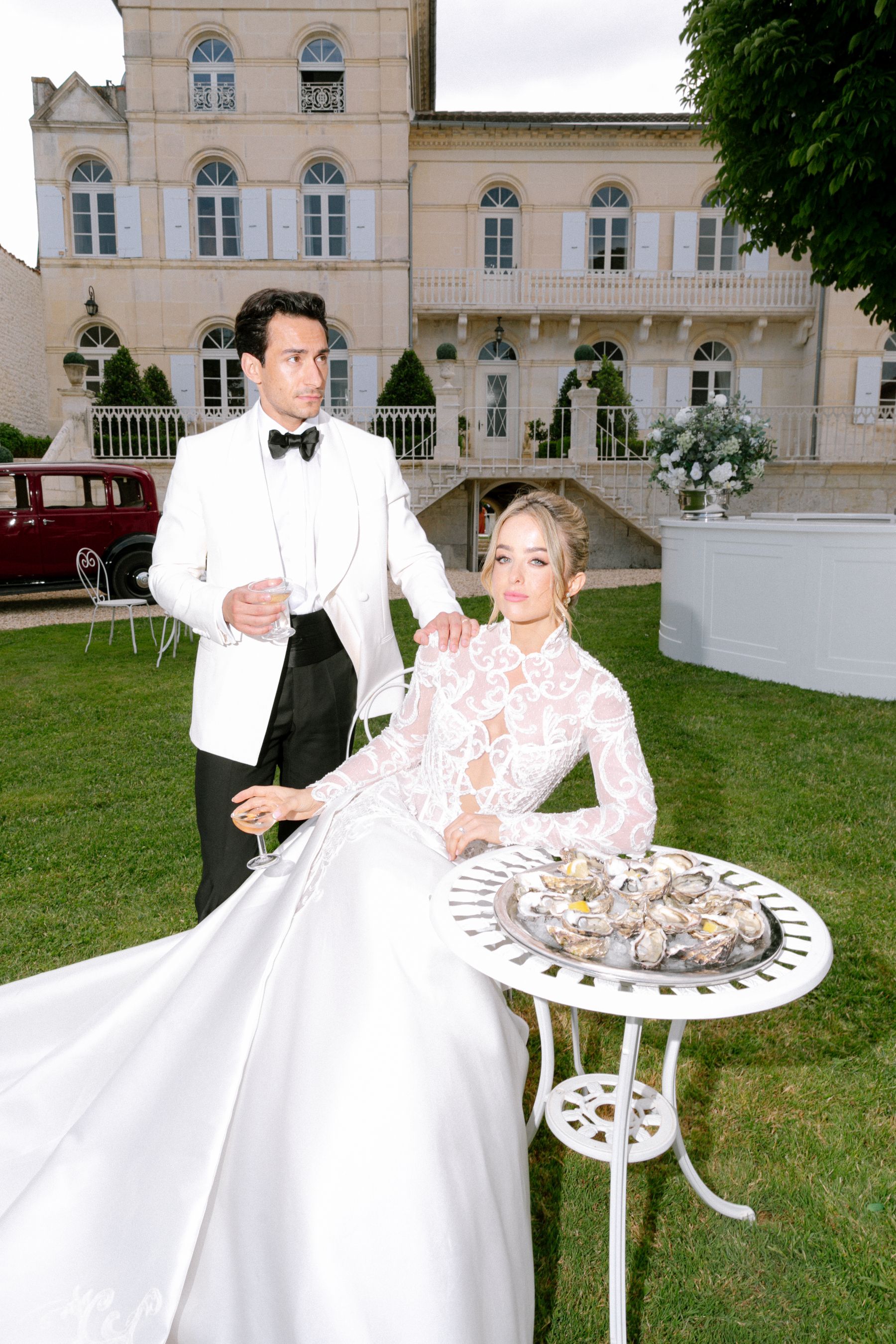 Old Hollywood in Cognac: Samantha and Oliver's Vintage Glamour Wedding at No3 the Chateau photo