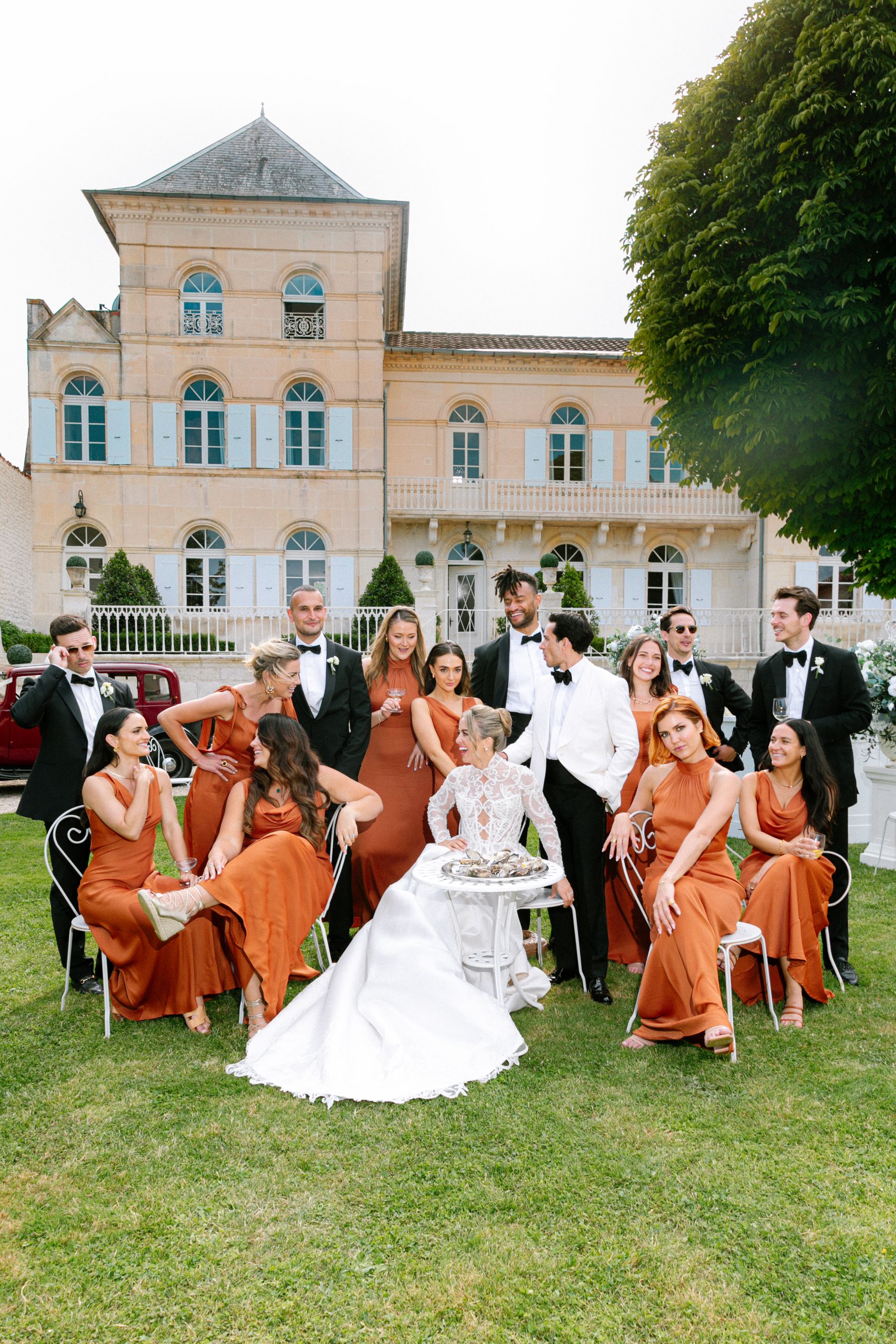 Old Hollywood in Cognac: Samantha and Oliver's Vintage Glamour Wedding at No3 the Chateau photo