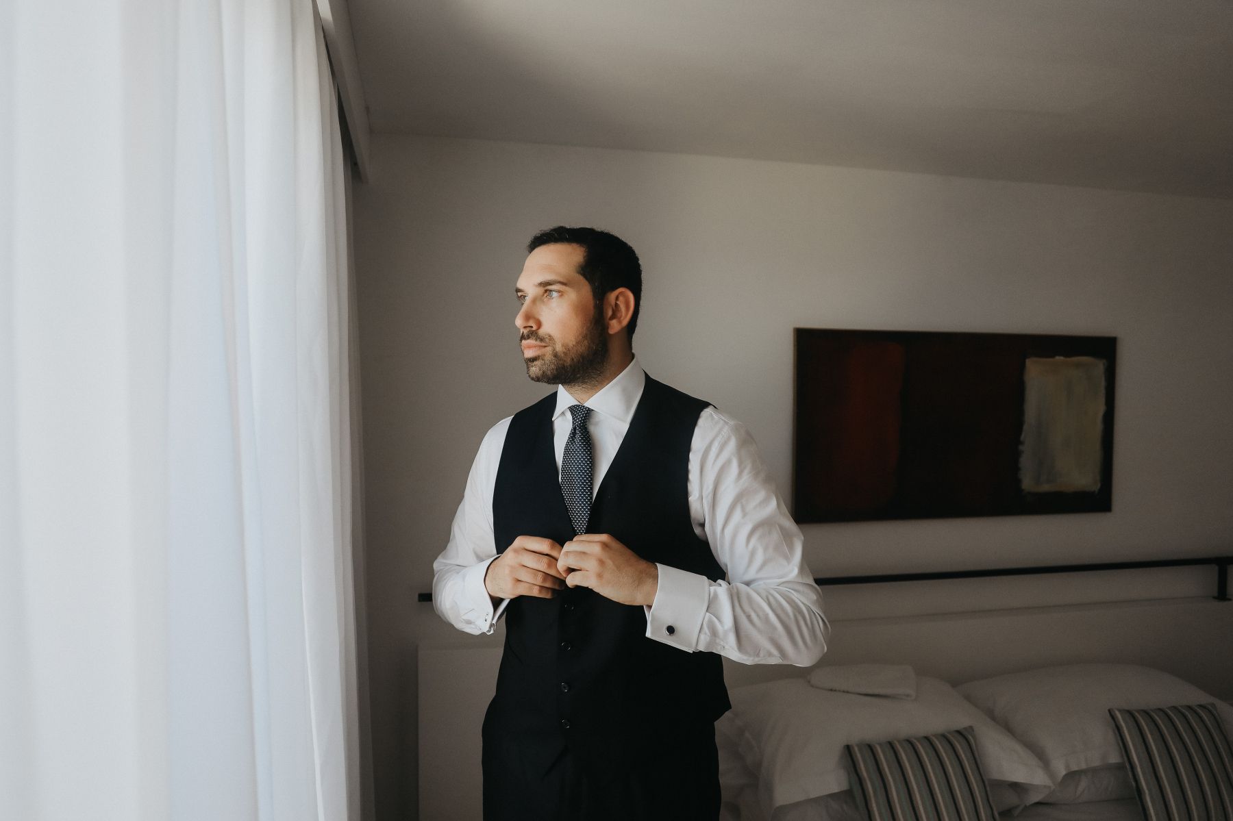 Waves of Love: Eleonora and Lorenzo's Magical Wedding at Castello Tafuri photo