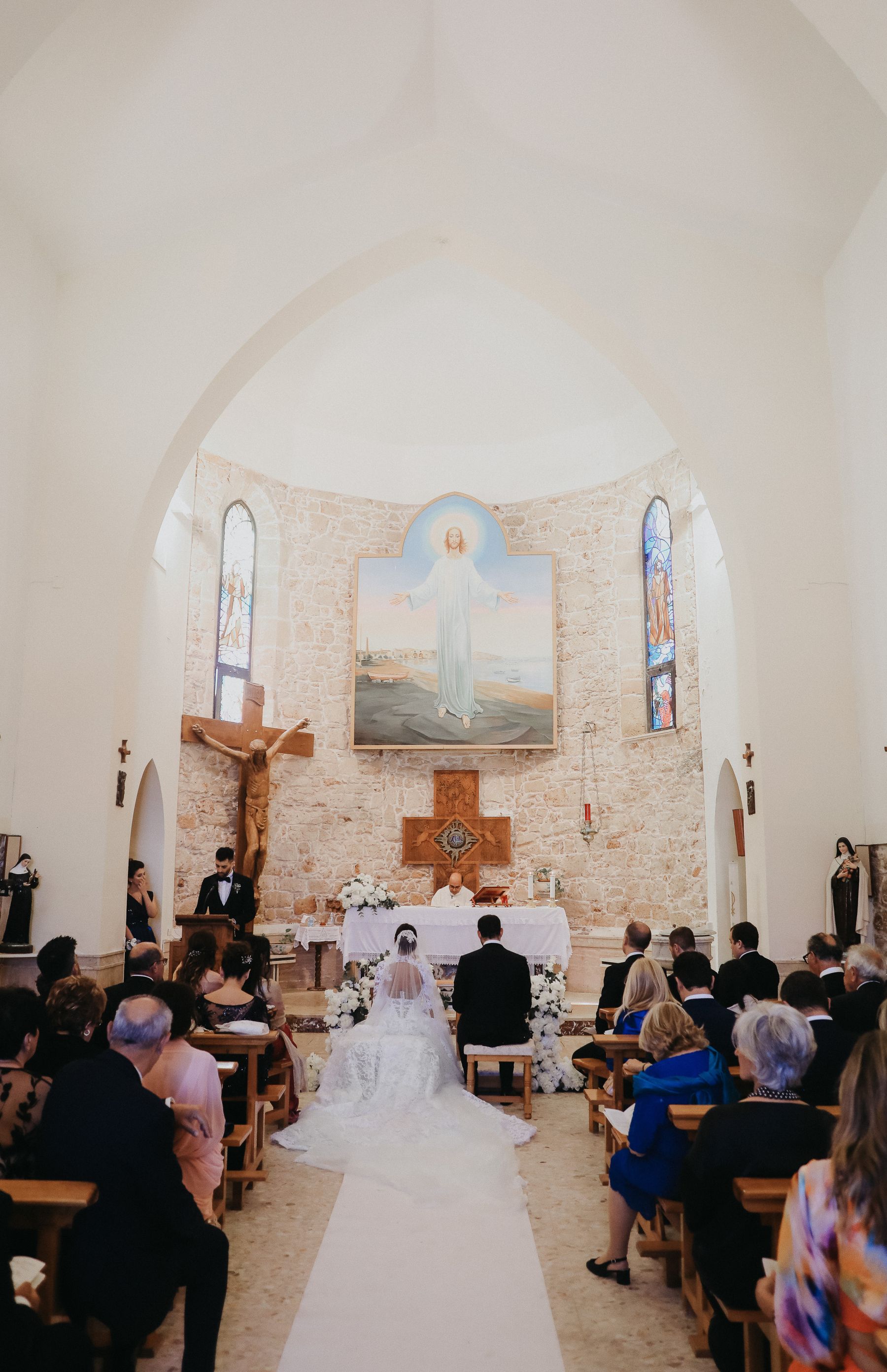 Waves of Love: Eleonora and Lorenzo's Magical Wedding at Castello Tafuri photo