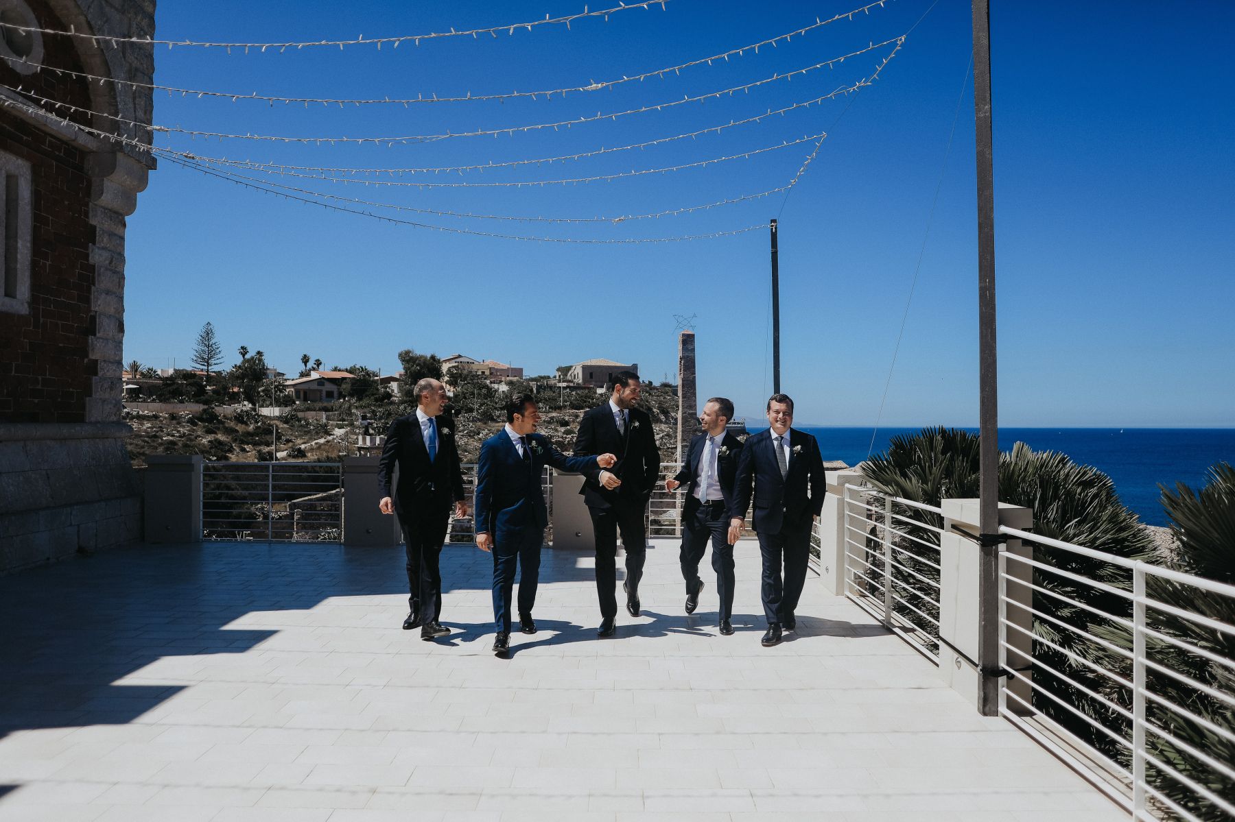 Waves of Love: Eleonora and Lorenzo's Magical Wedding at Castello Tafuri photo