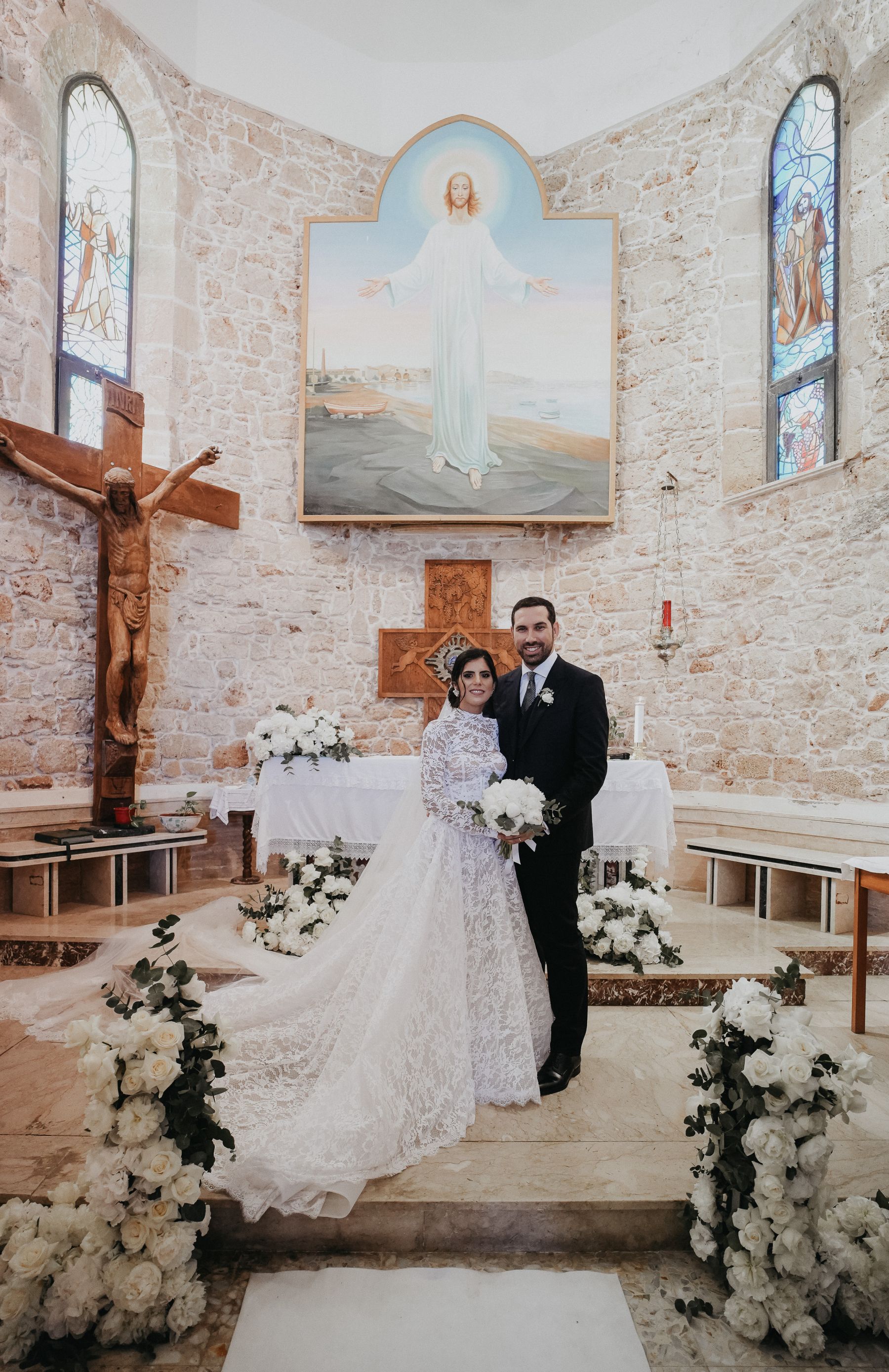 Waves of Love: Eleonora and Lorenzo's Magical Wedding at Castello Tafuri photo