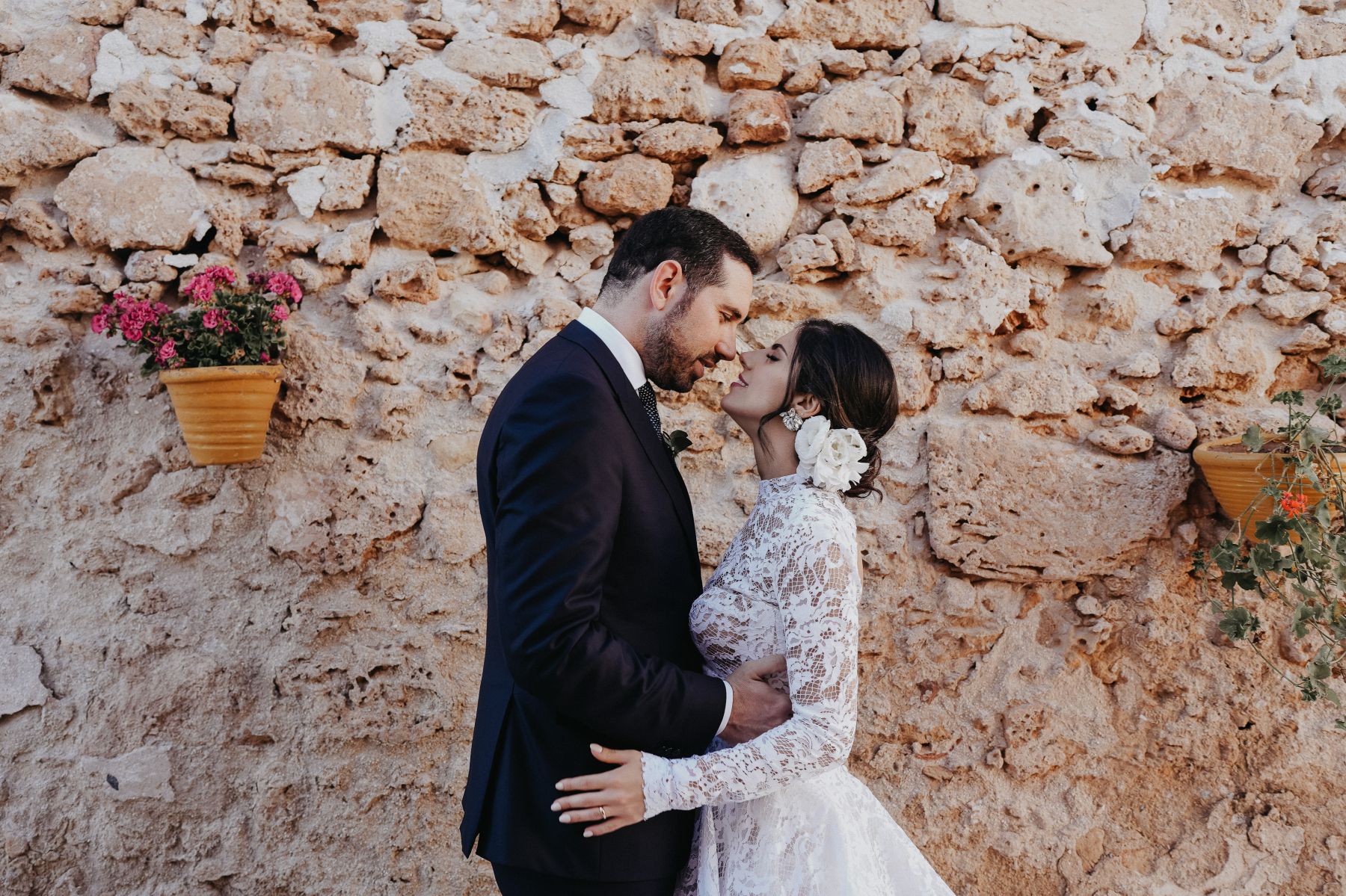Waves of Love: Eleonora and Lorenzo's Magical Wedding at Castello Tafuri photo