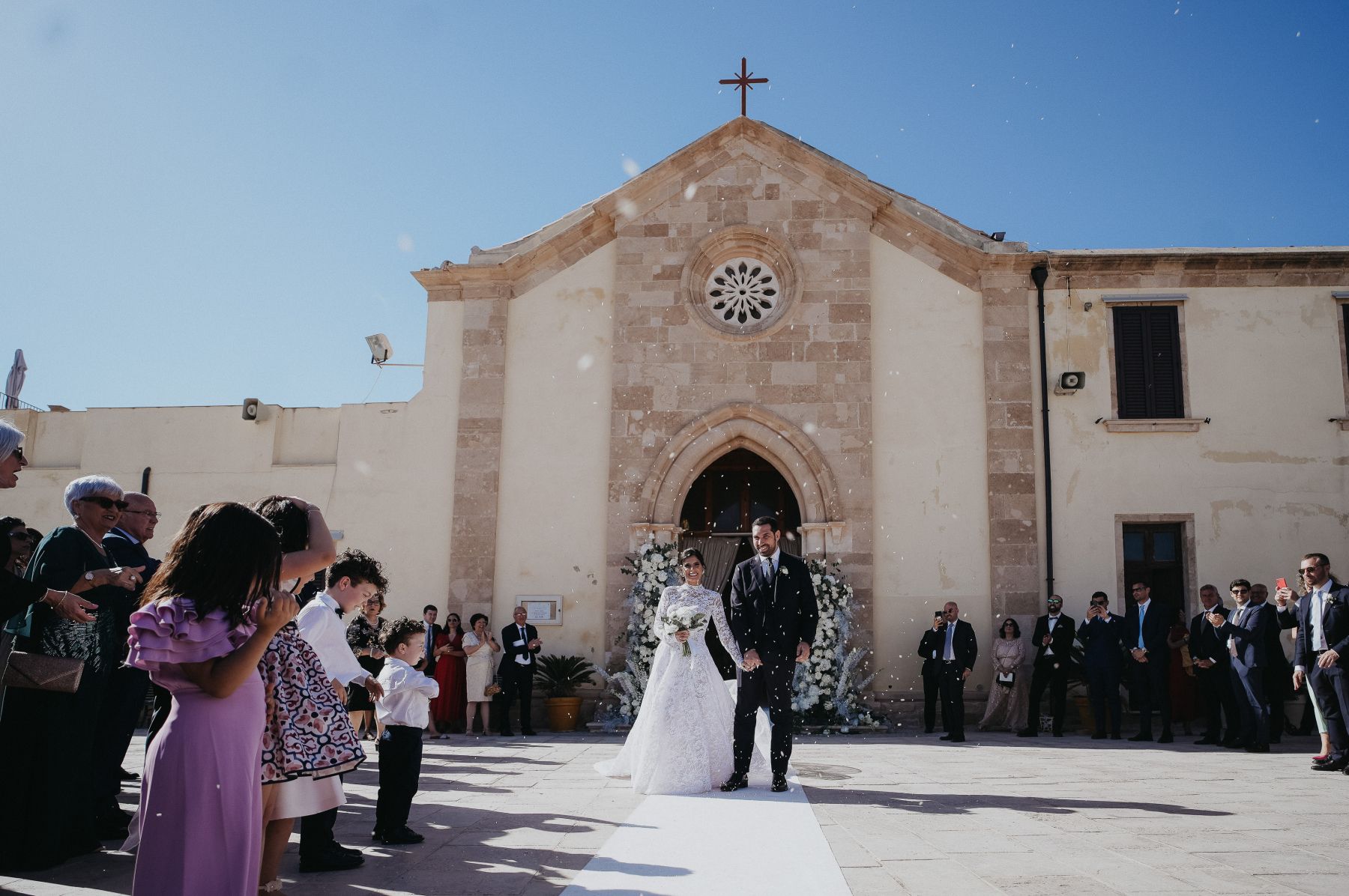 Waves of Love: Eleonora and Lorenzo's Magical Wedding at Castello Tafuri photo