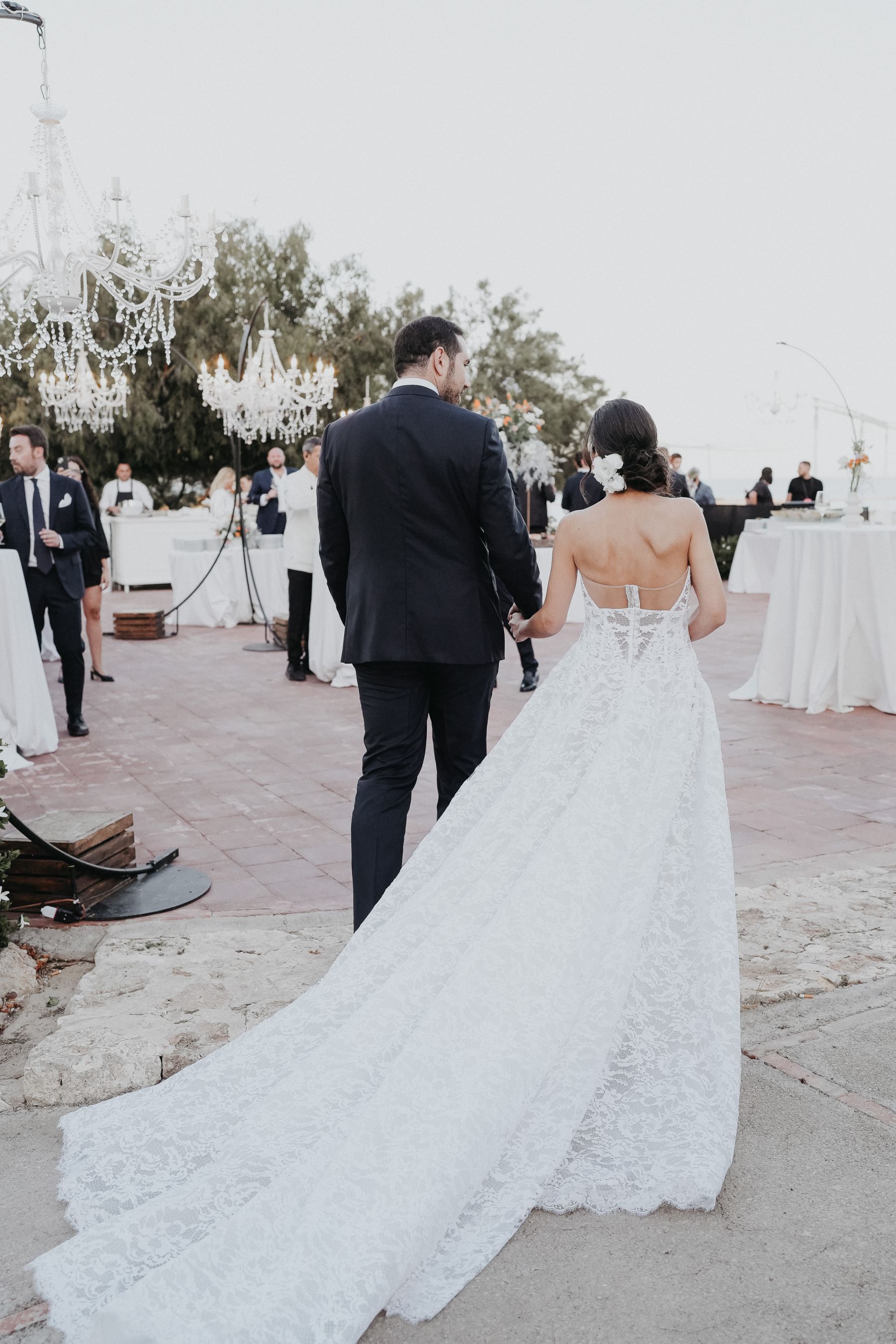 Waves of Love: Eleonora and Lorenzo's Magical Wedding at Castello Tafuri photo