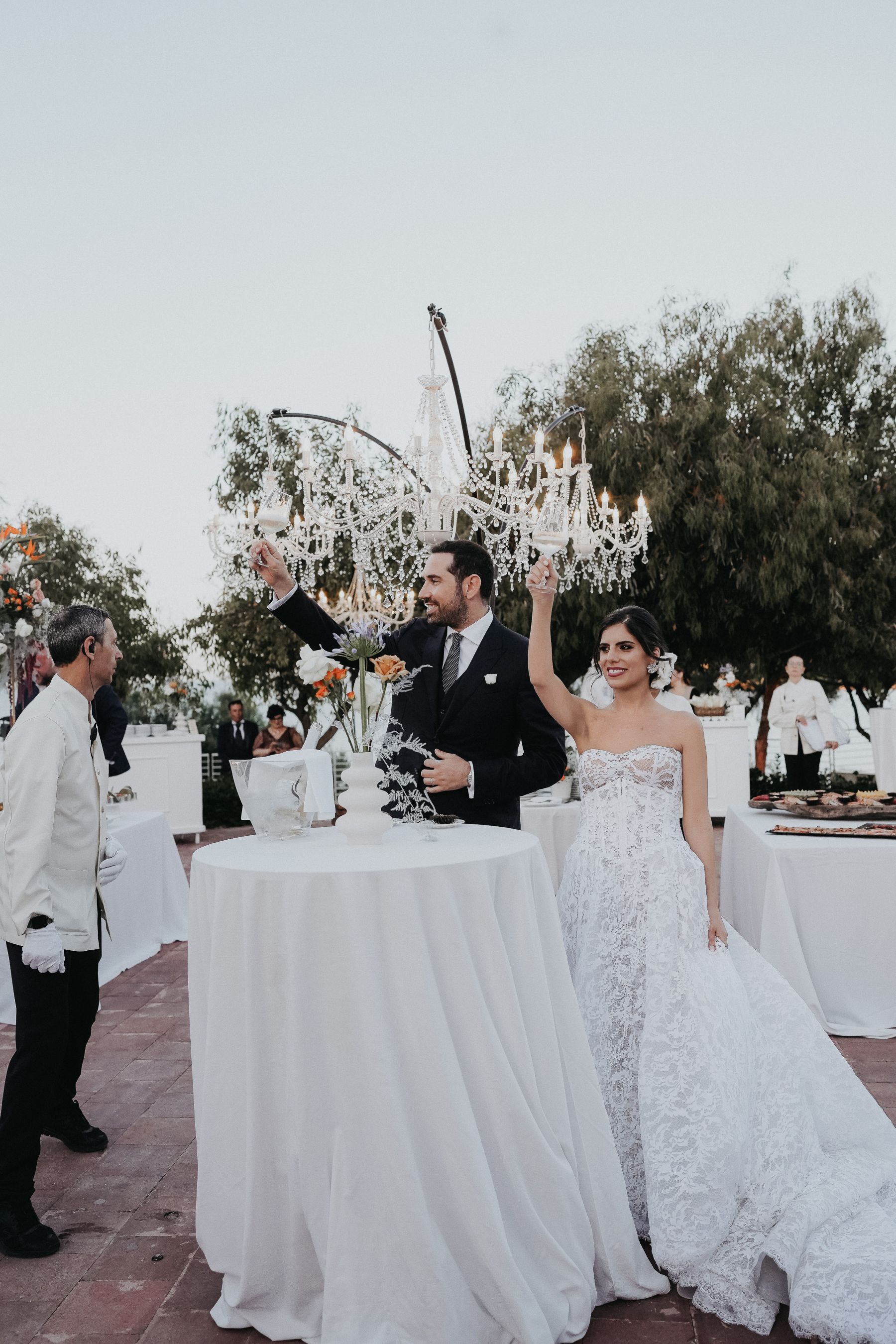Waves of Love: Eleonora and Lorenzo's Magical Wedding at Castello Tafuri photo