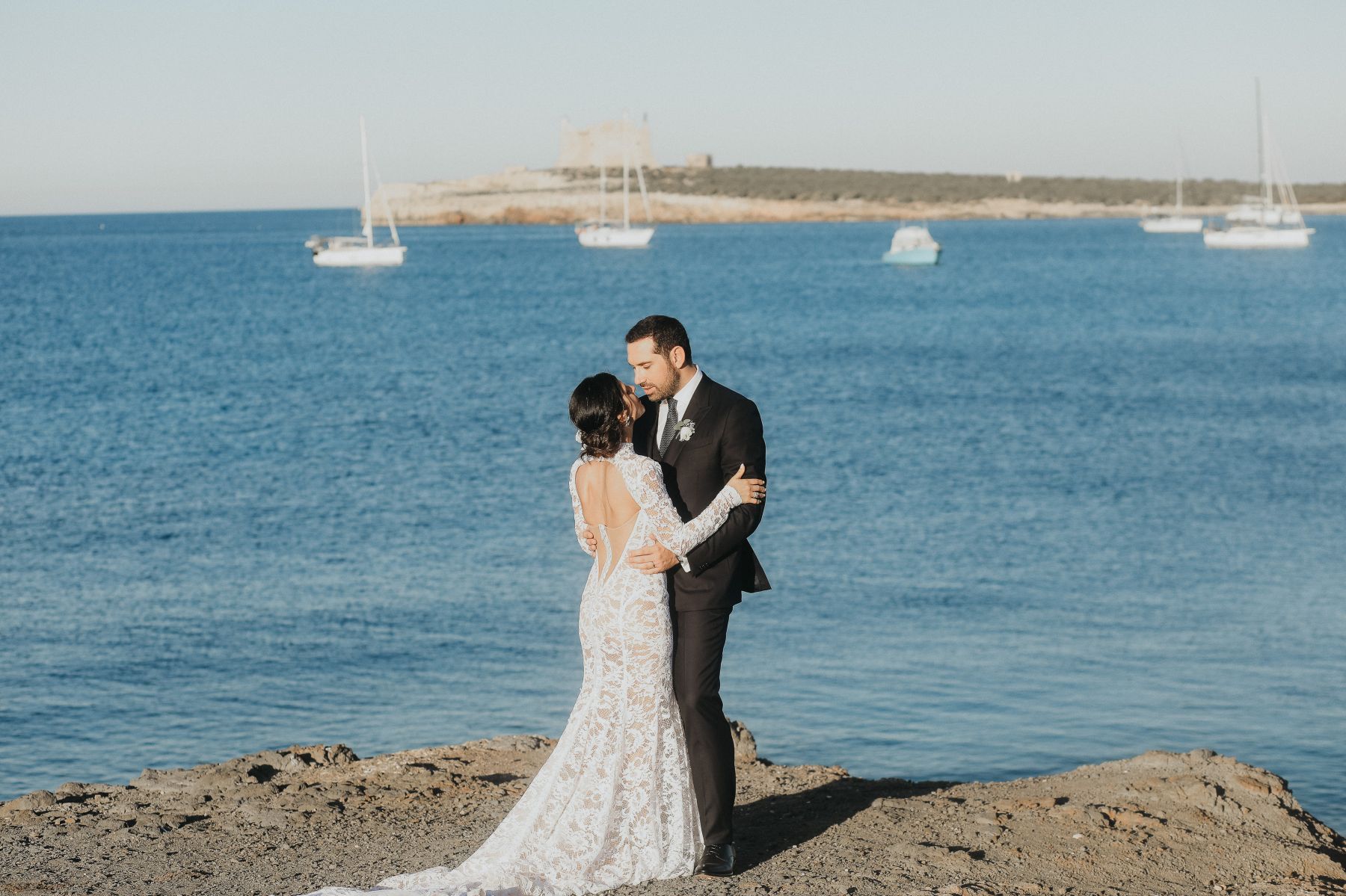 Waves of Love: Eleonora and Lorenzo's Magical Wedding at Castello Tafuri photo