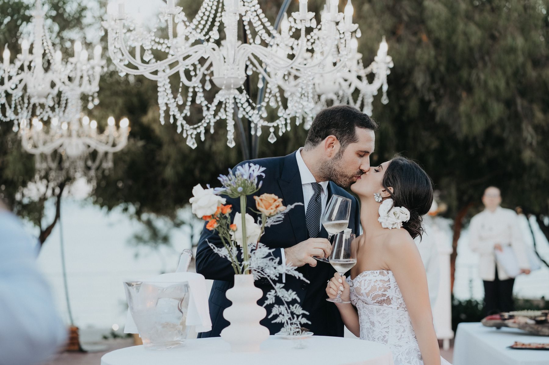 Waves of Love: Eleonora and Lorenzo's Magical Wedding at Castello Tafuri photo