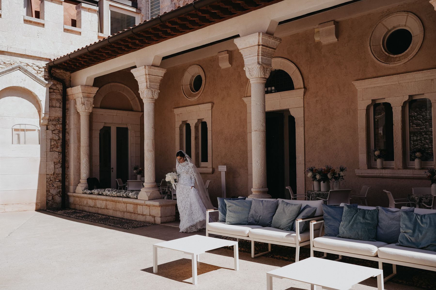 Waves of Love: Eleonora and Lorenzo's Magical Wedding at Castello Tafuri photo