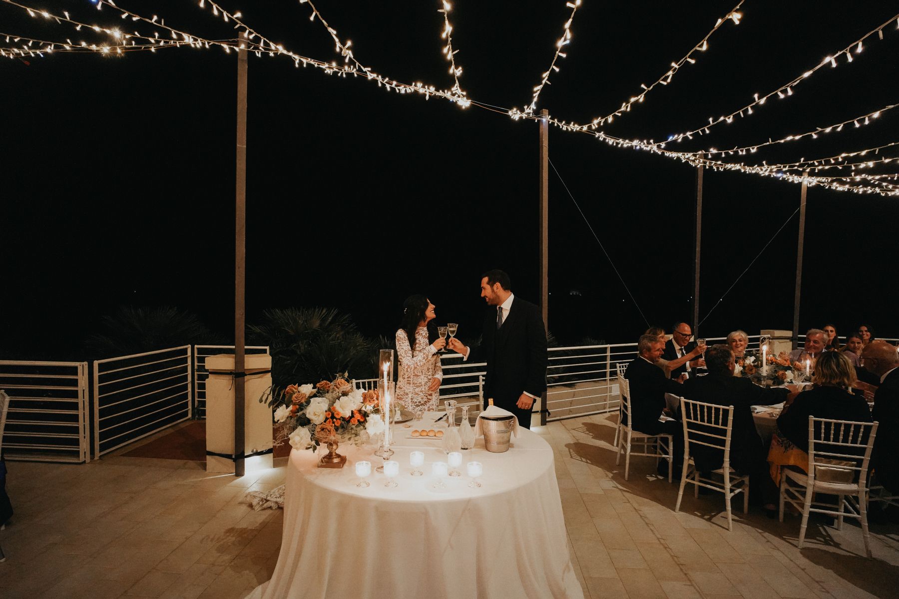 Waves of Love: Eleonora and Lorenzo's Magical Wedding at Castello Tafuri photo