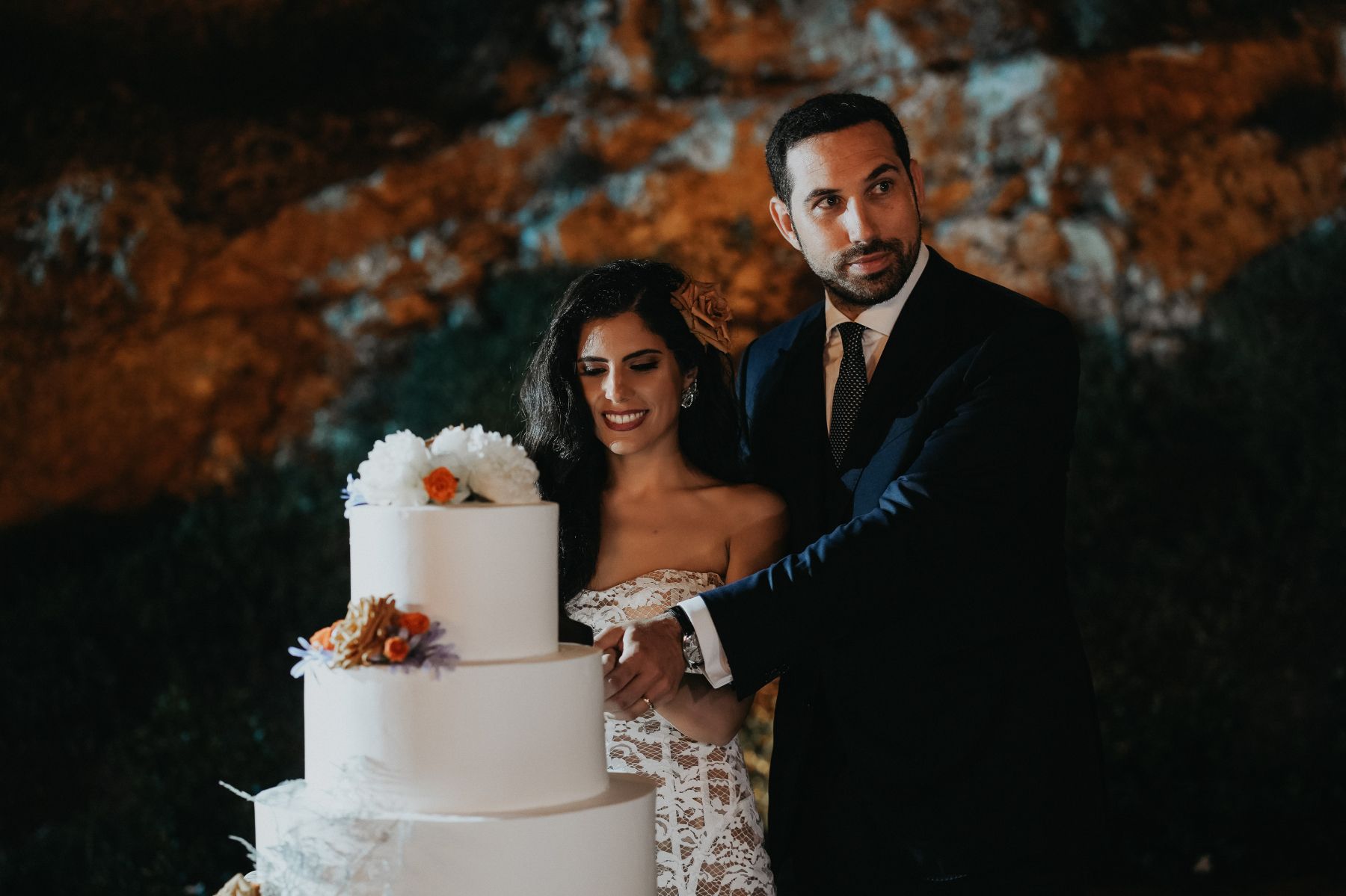 Waves of Love: Eleonora and Lorenzo's Magical Wedding at Castello Tafuri photo