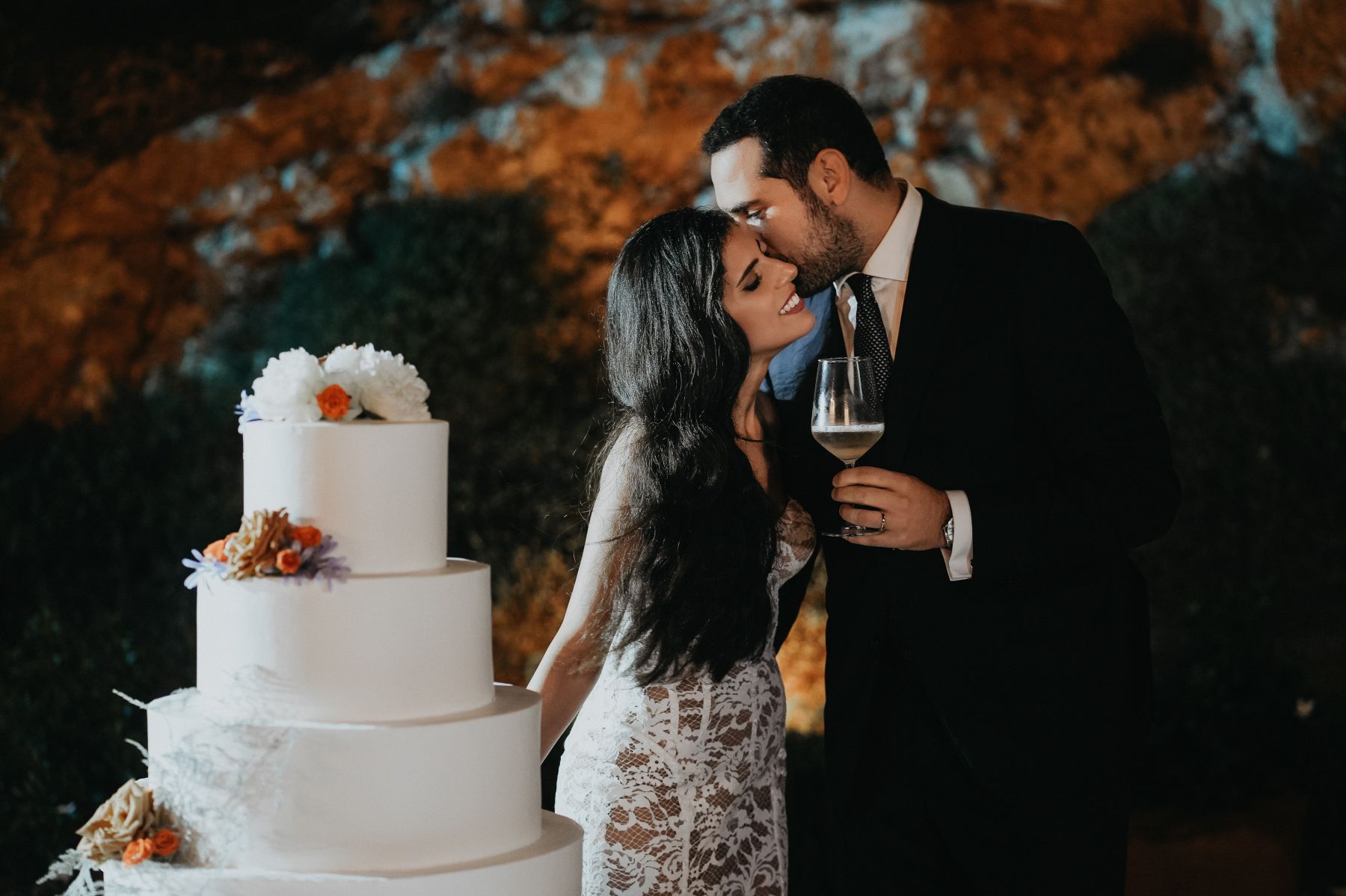 Waves of Love: Eleonora and Lorenzo's Magical Wedding at Castello Tafuri photo