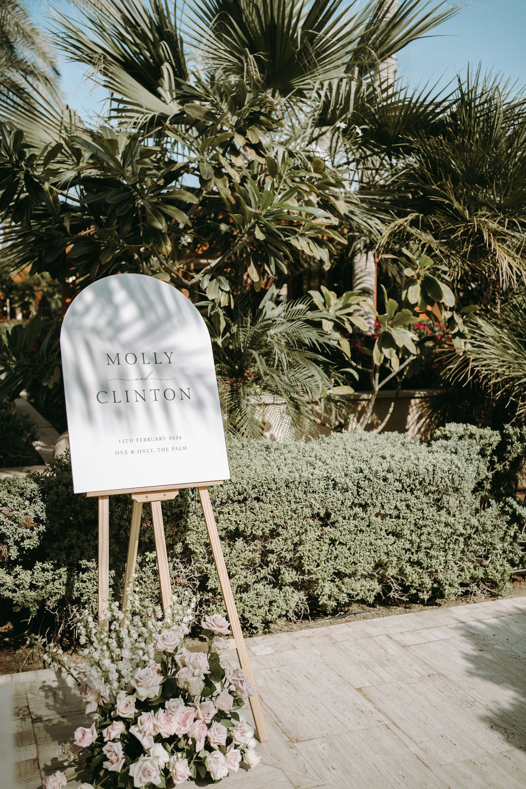 Love in Full Bloom: Molly and Clinton's Dream Wedding at One&amp;Only The Palm Dubai photo