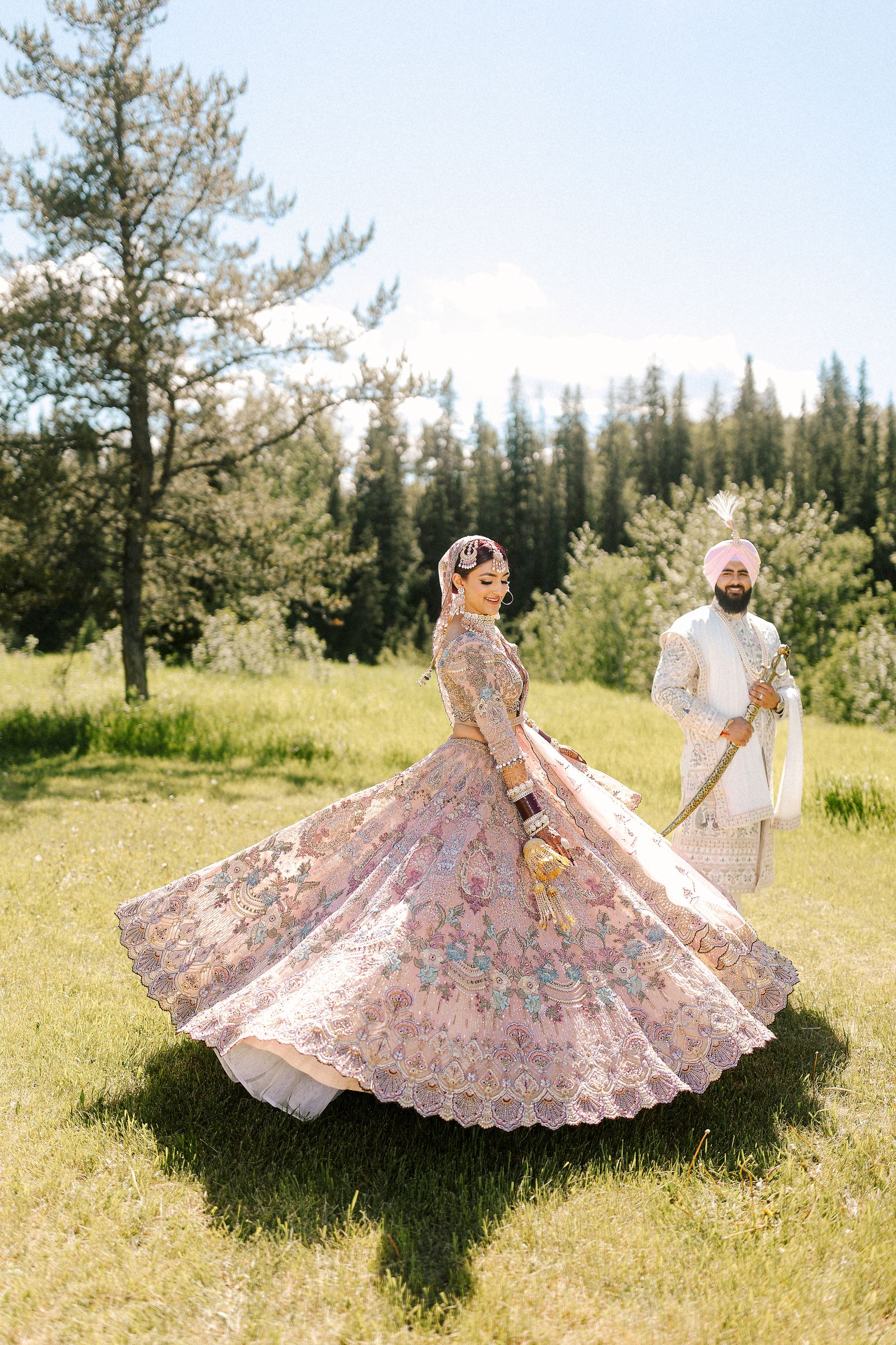 Bright, Airy, and Fun: Shivani and Karan's Magical Wedding at Edmonton Conference Center photo